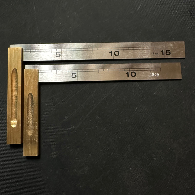 Brass Base Stainless Steel Calibrated square  | 真鍮 目盛り付スコヤ