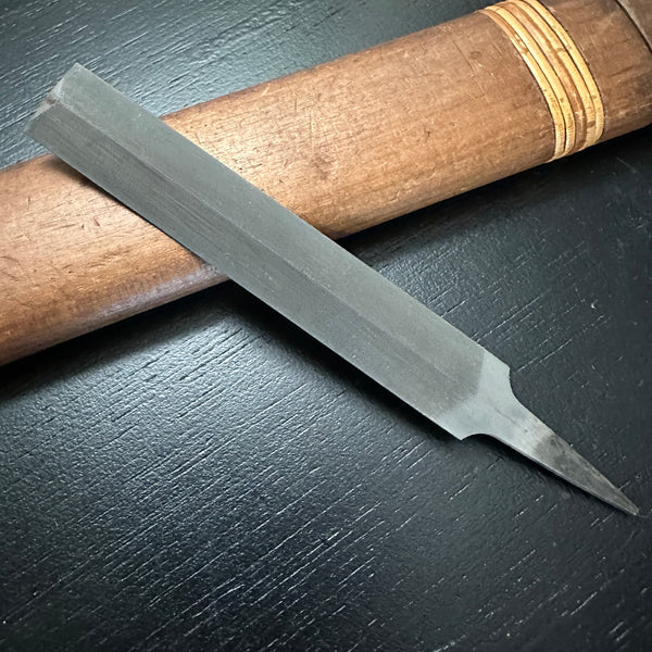 Old Stock 90mm TSUBOTAMA Double edged Fine file for Handsaw sharpening (Aburame-Yasuri)  掘出し物 壺玉  両刃 油目ヤスリ 90mm