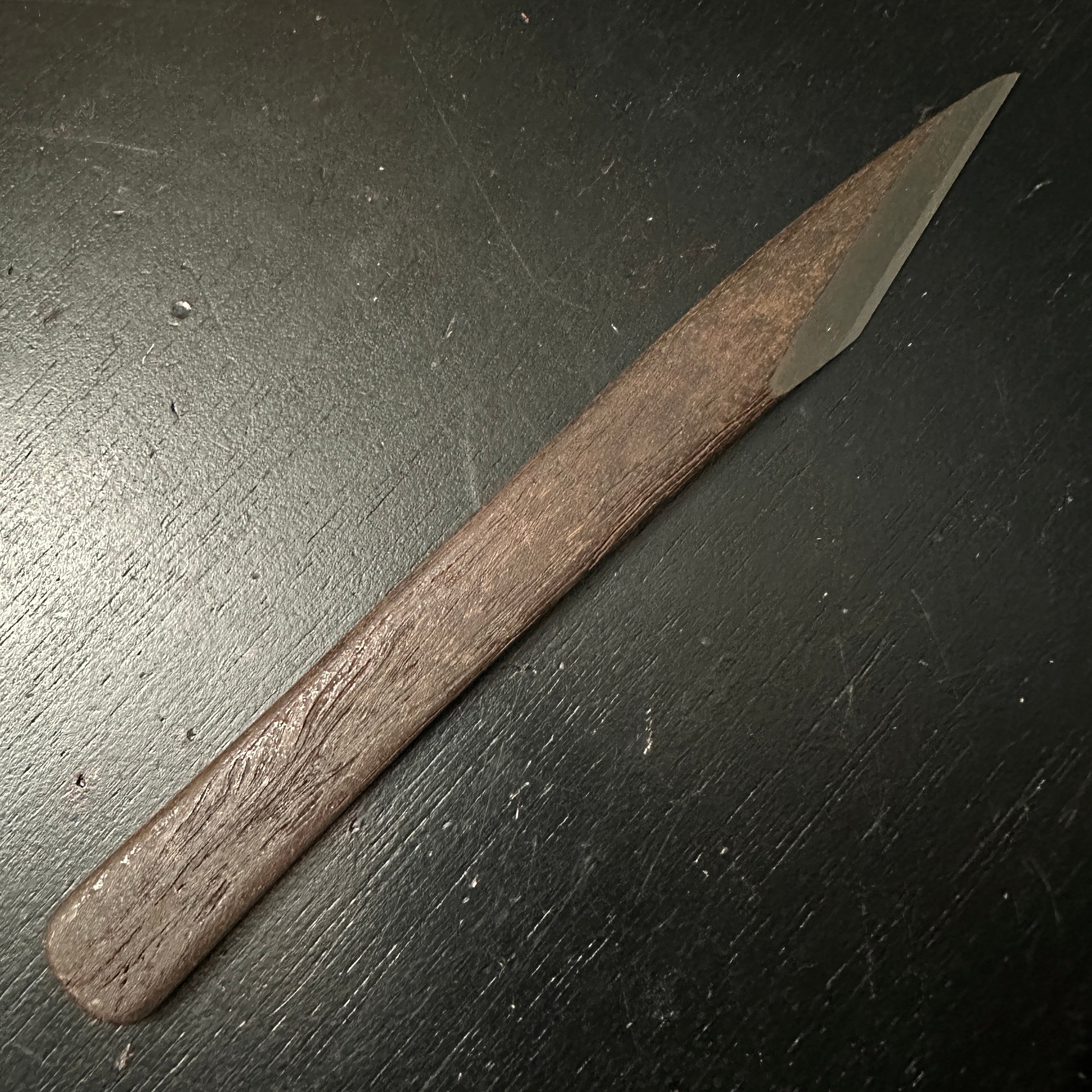 Kinpu gyokuro Hirotsugu Right hand Kiridashi by Sozen Carving  金風玉露 廣貢 素全作  切出し小刀 右 21mm