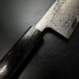 Damascus Finish Santoku Kitchen Knife SLD  切れるよろこび 三徳包丁 ダマスカス 165mm