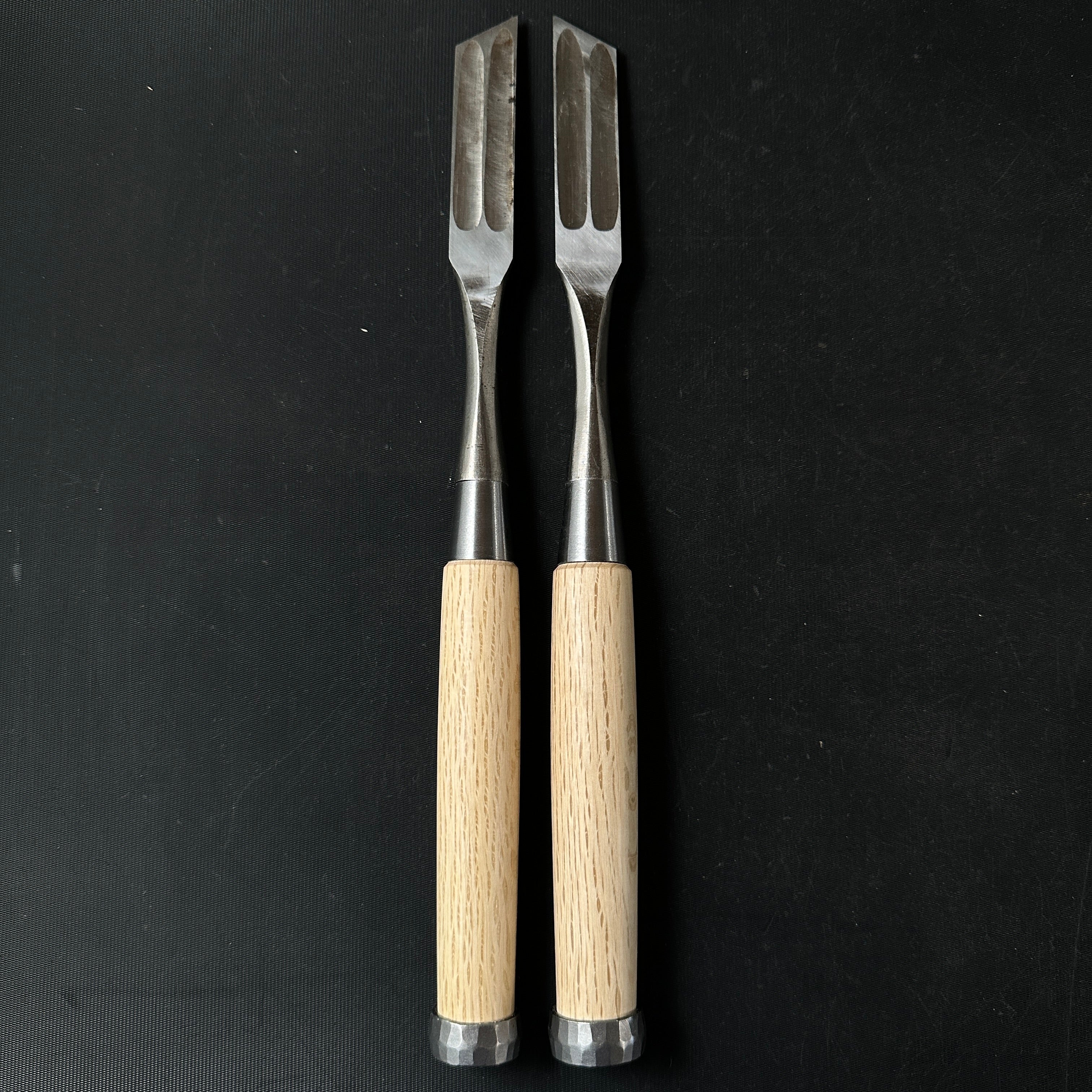 Old stock #1 Masaie Shorter Timber Oblique chisels Set 18mm _______掘出し ...