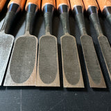 Old stock Yoshihiro Bench chisels set  掘出し物 義廣 追入組鑿 Oirenomi