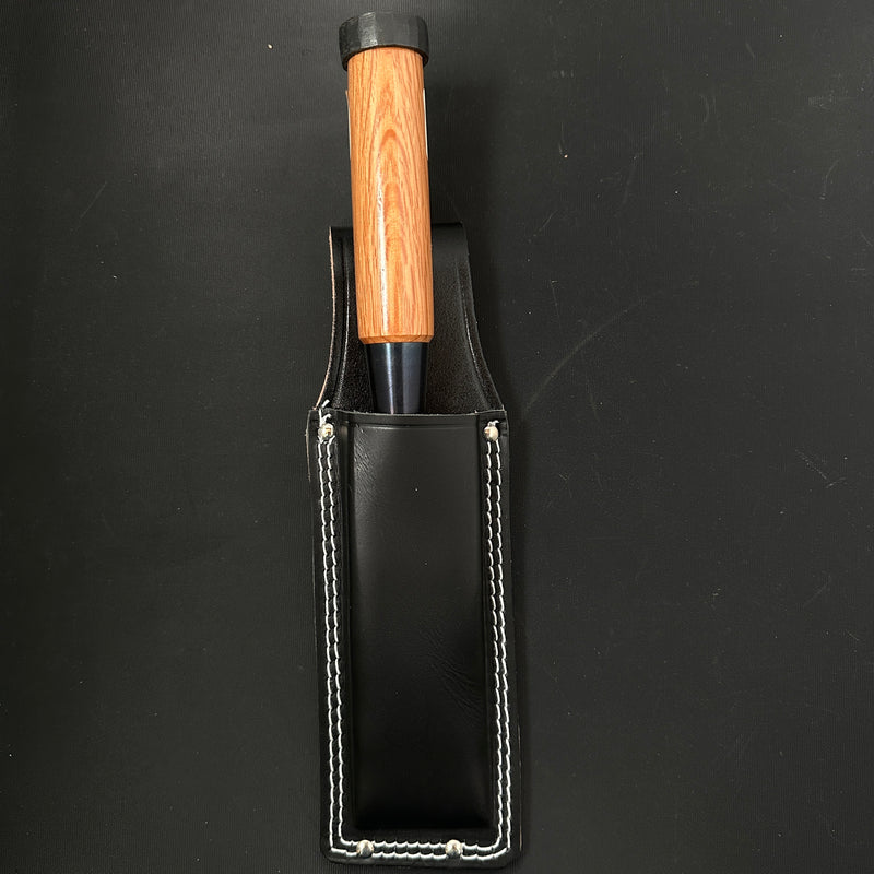 Timber Chisels Case with Cow leather Less than 48mm  黒表皮ノミケース 1寸6分 マチ付 二重縫い 厚用  Less than 48mm SC-12