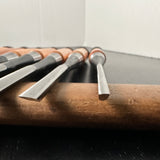 Yoshitaka Sotomaru chisels set  with white steel   義隆 外丸組鑿 10本組 白紙鋼