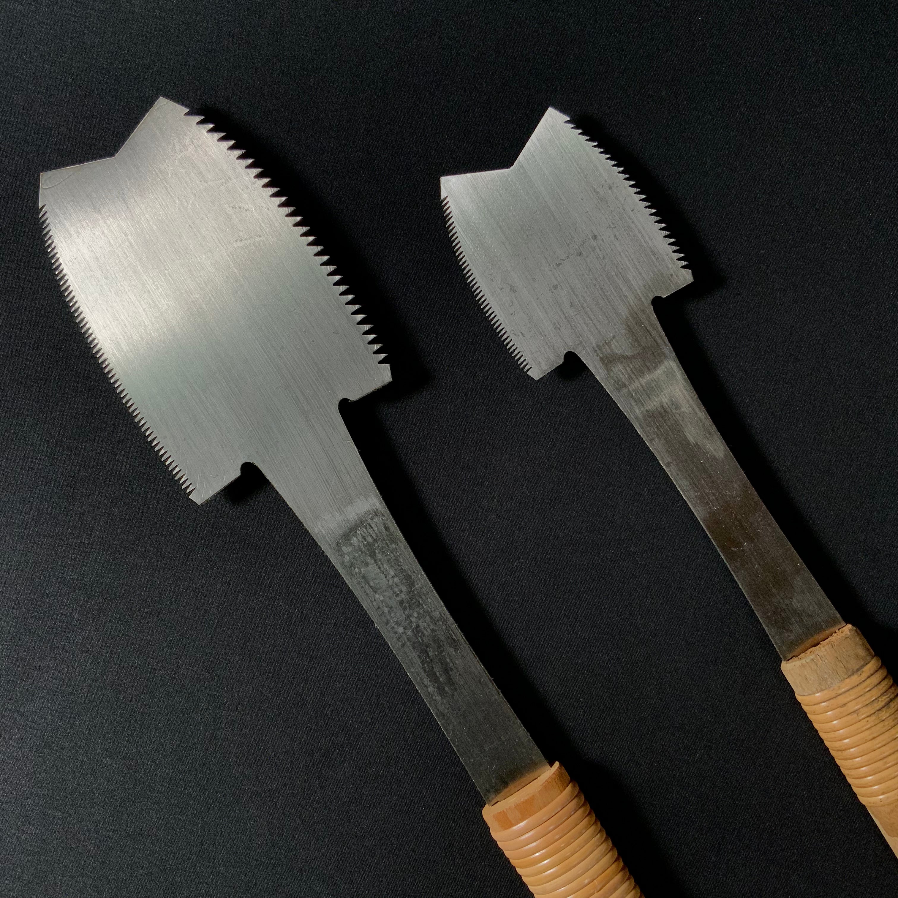 Old stock Azebiki Nokogiri Hand Made Saw 掘出し物 畔挽き鋸  60mm 105mm