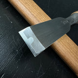 Tasai Special Bench chisel with Japanese white oak   田斎作 追入鑿 白樫柄 角打山型刃 24mm