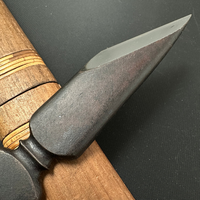 To promote the absolute learning of the Holy Spirit-Hirotsugu Right hand Kiridashi by Sozen Carving  為往聖継絶学 廣貢 素全作  切出し小刀 右 24mm