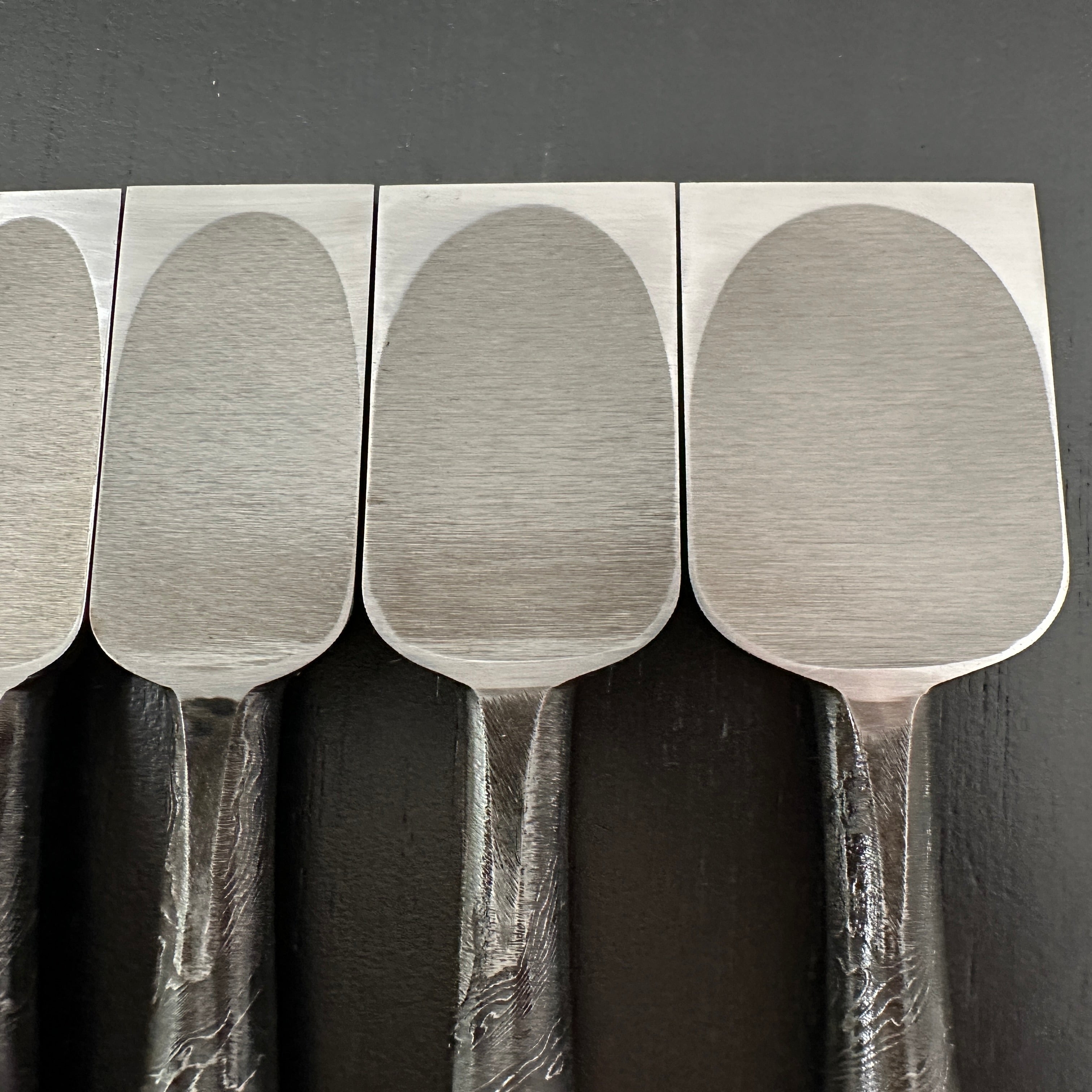 Tasai Mokume Special Bench chisels set  田斎作 木目造り 追入組鑿  10本組 白樫柄