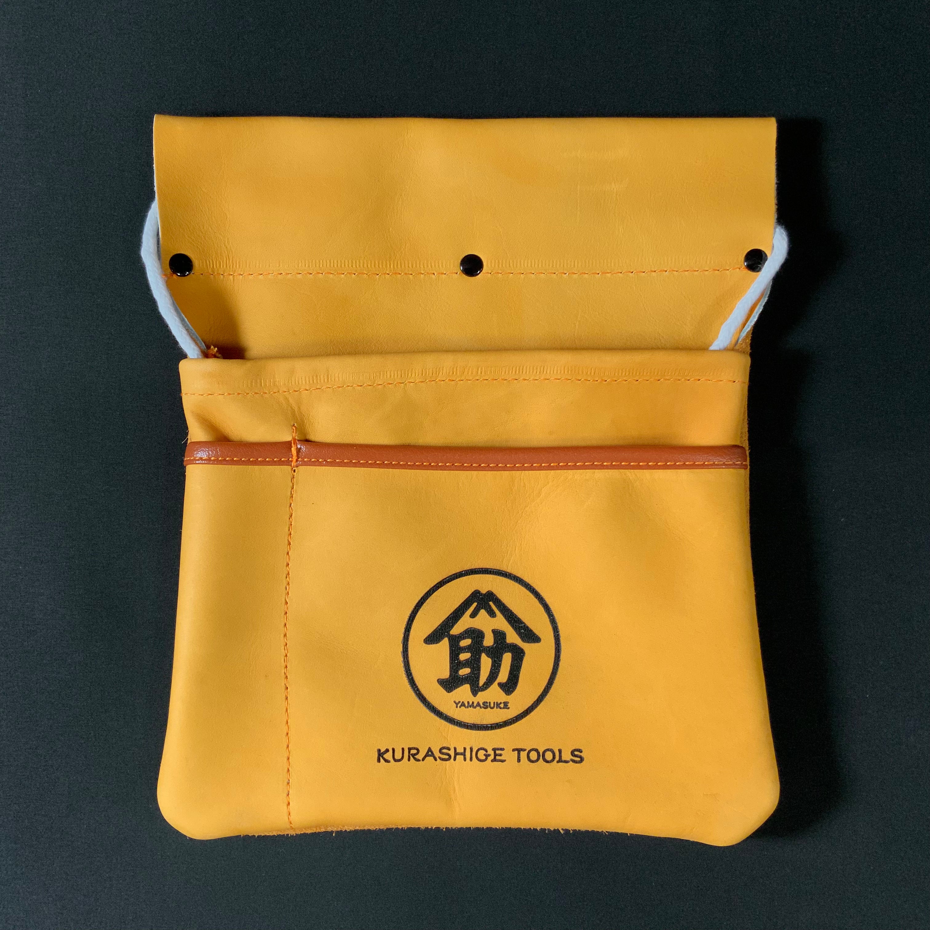 山助印 腰袋 本革製  YAMASUKE Working Waist Bag Japanese Carpenter  Working Leather Bag