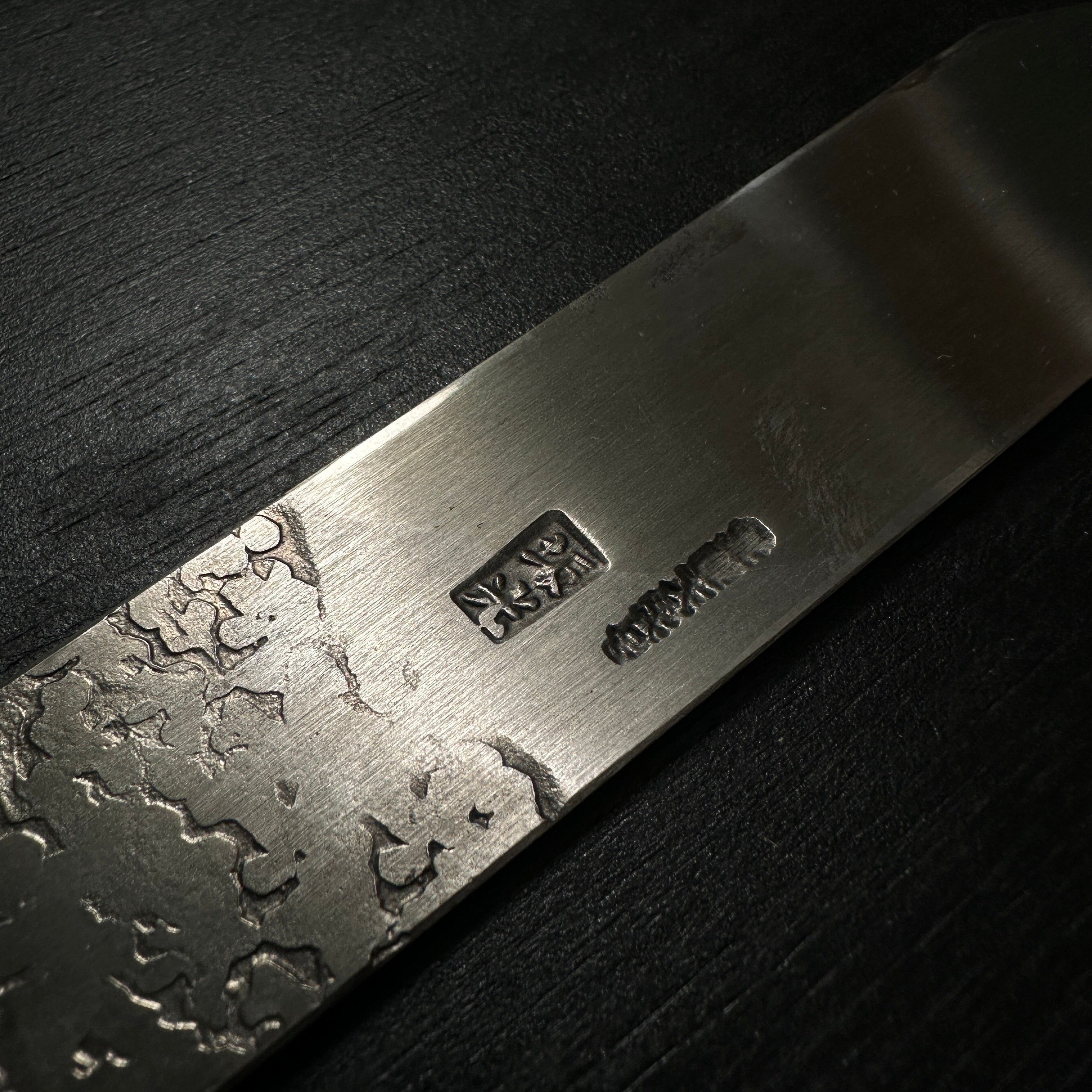 Old stock Sakamitsu 1st generation Kiridashi Kokatana with white steel  掘出し物 初代坂光作 切出小刀 右 30mm 鞘付