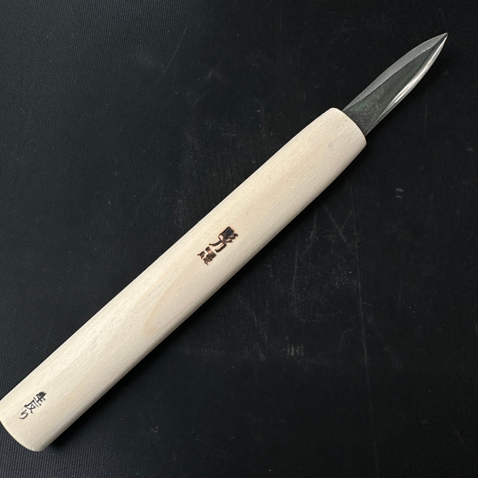 Chotousei #2 Yari Kanna (short Handle) with white steel 槍鉋（小） 彫刀晟 小倉彫刻 –  YAMASUKE KurashigeTools