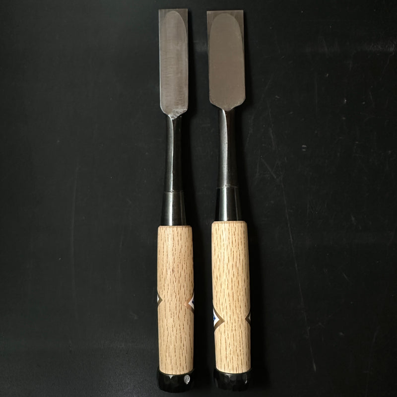 Kikuhiromaru Timber chisels with White steel No.3 菊弘丸 叩き鑿 白樫柄 Tatakinomi