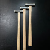 Old stock Hishikan Square Hammers File finish with Handle  掘出し物 菱貫  四角玄翁 ヤスリ仕上