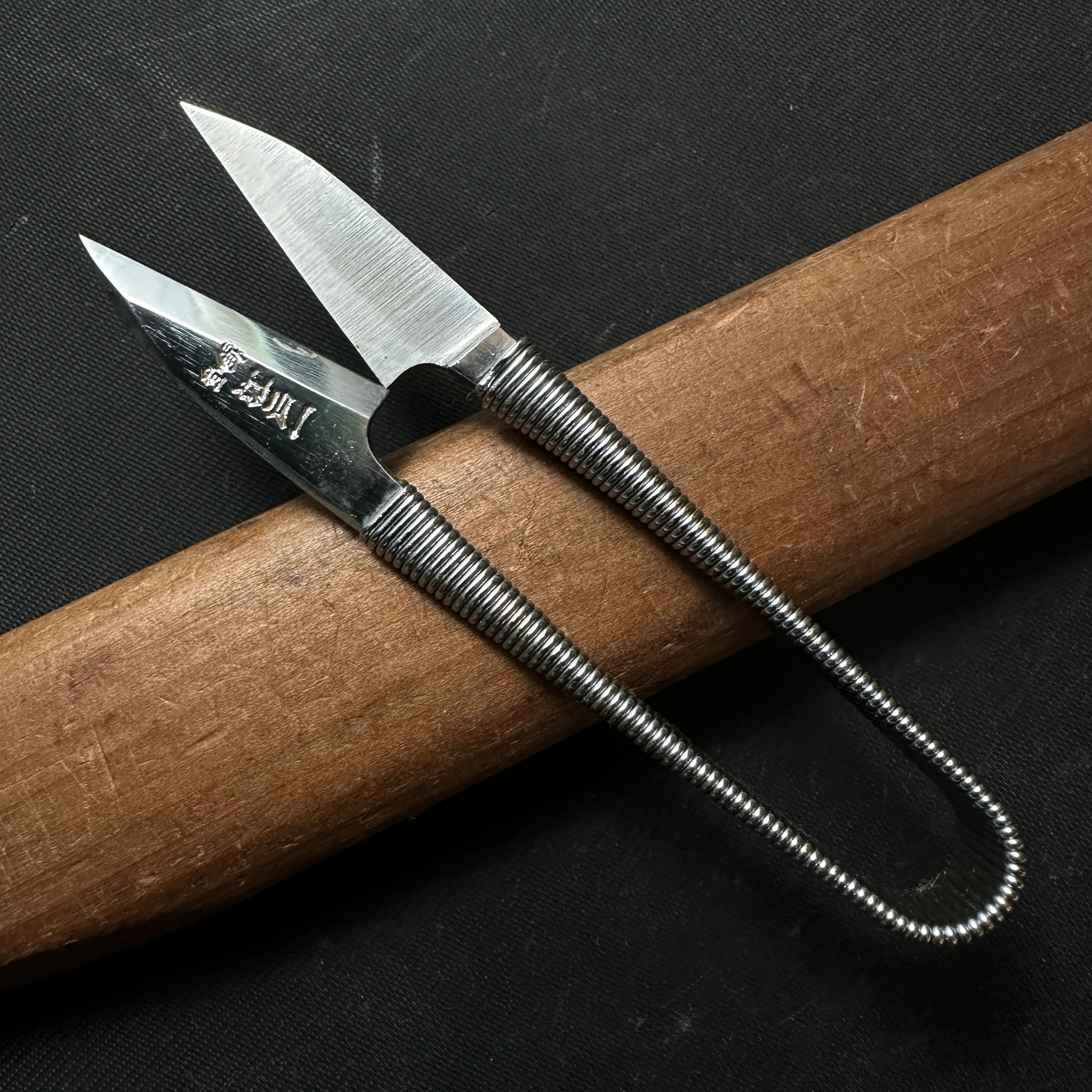 Old stock Edoichi Nigiri basami Hand made Traditional Japanese scissors  polished 掘出し物 江戸一 握り鋏 手作り 磨仕上げ