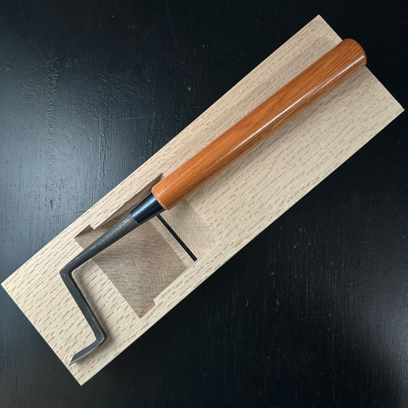 Kanetake Trowel chisel (Kote nomi) Dovetail type For Plane's wooden body  カネ武 鏝鑿 鎬型 鉋台用 9mm