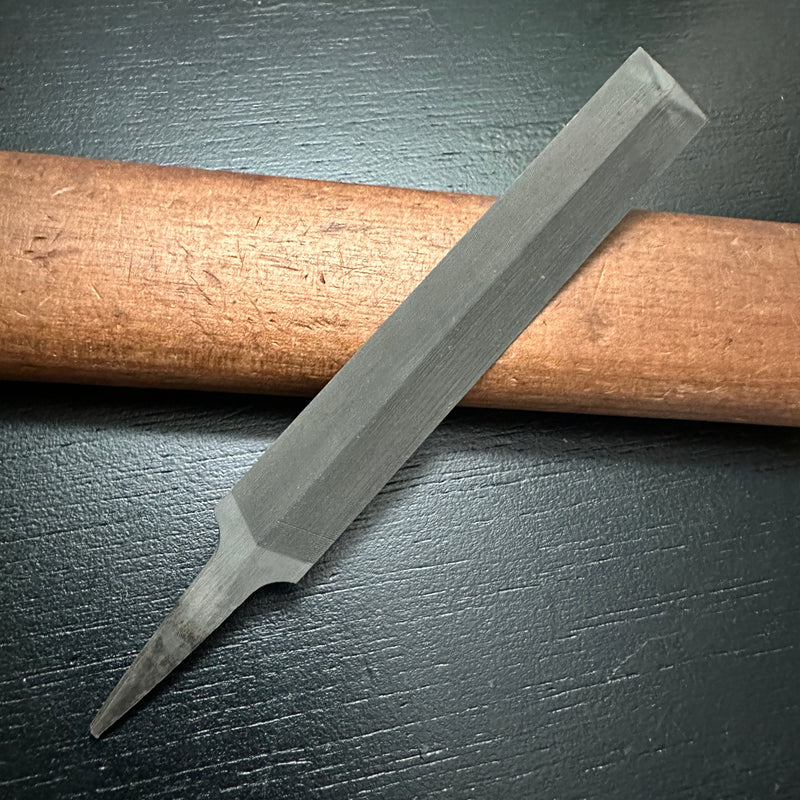 Old Stock 90mm TSUBOTAMA Double edged Fine file for Handsaw sharpening (Aburame-Yasuri)  掘出し物 壺玉  両刃 油目ヤスリ 90mm