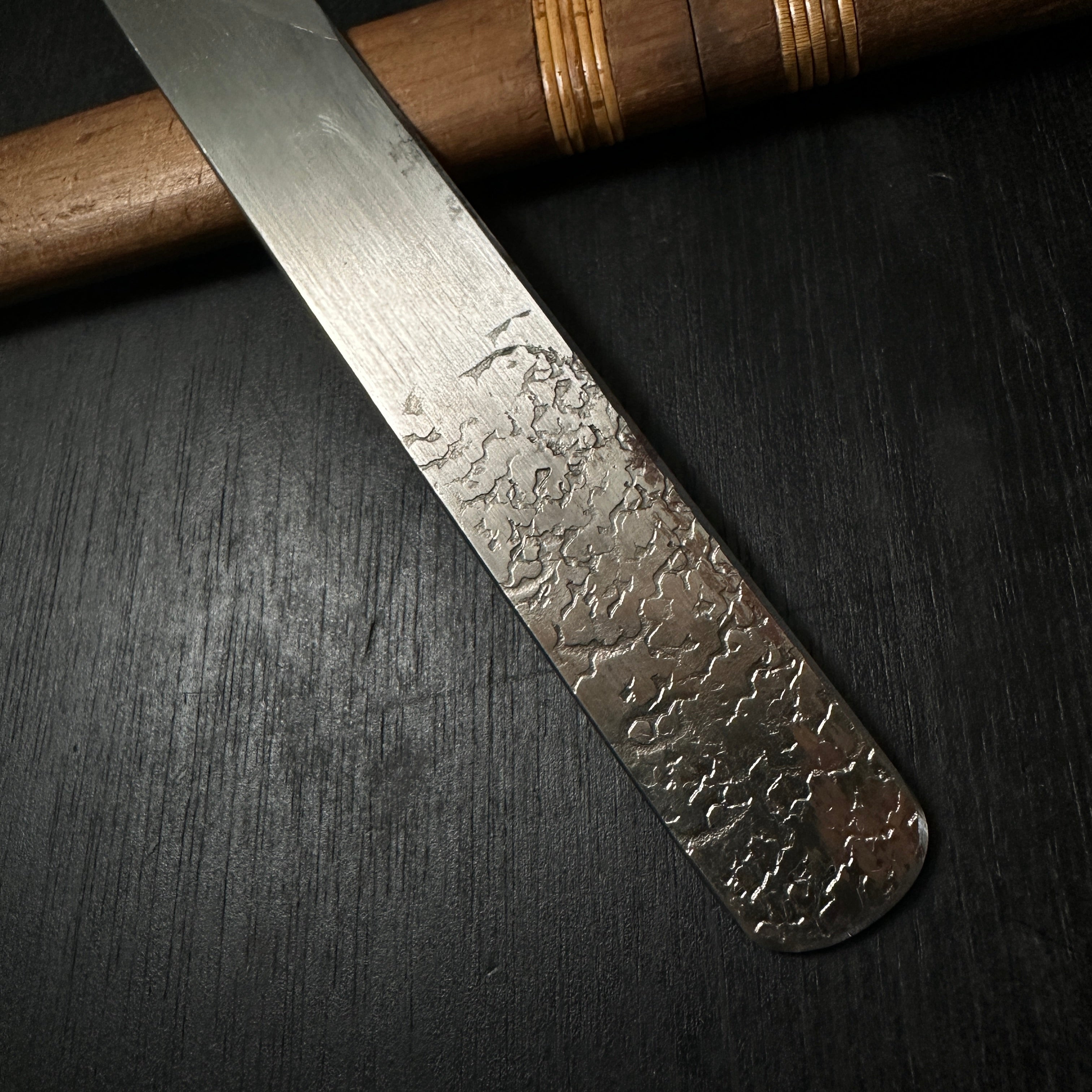 Old stock Sakamitsu 1st generation Kiridashi Kokatana with white steel  掘出し物 初代坂光作 切出小刀 右 30mm 鞘付