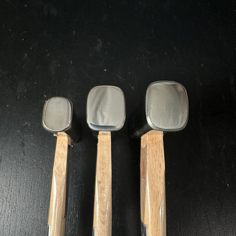 Old stock Ohsho stainless steel Square Hammers(Genno) by Susa  掘出し物 王将 ステンレス四角玄翁