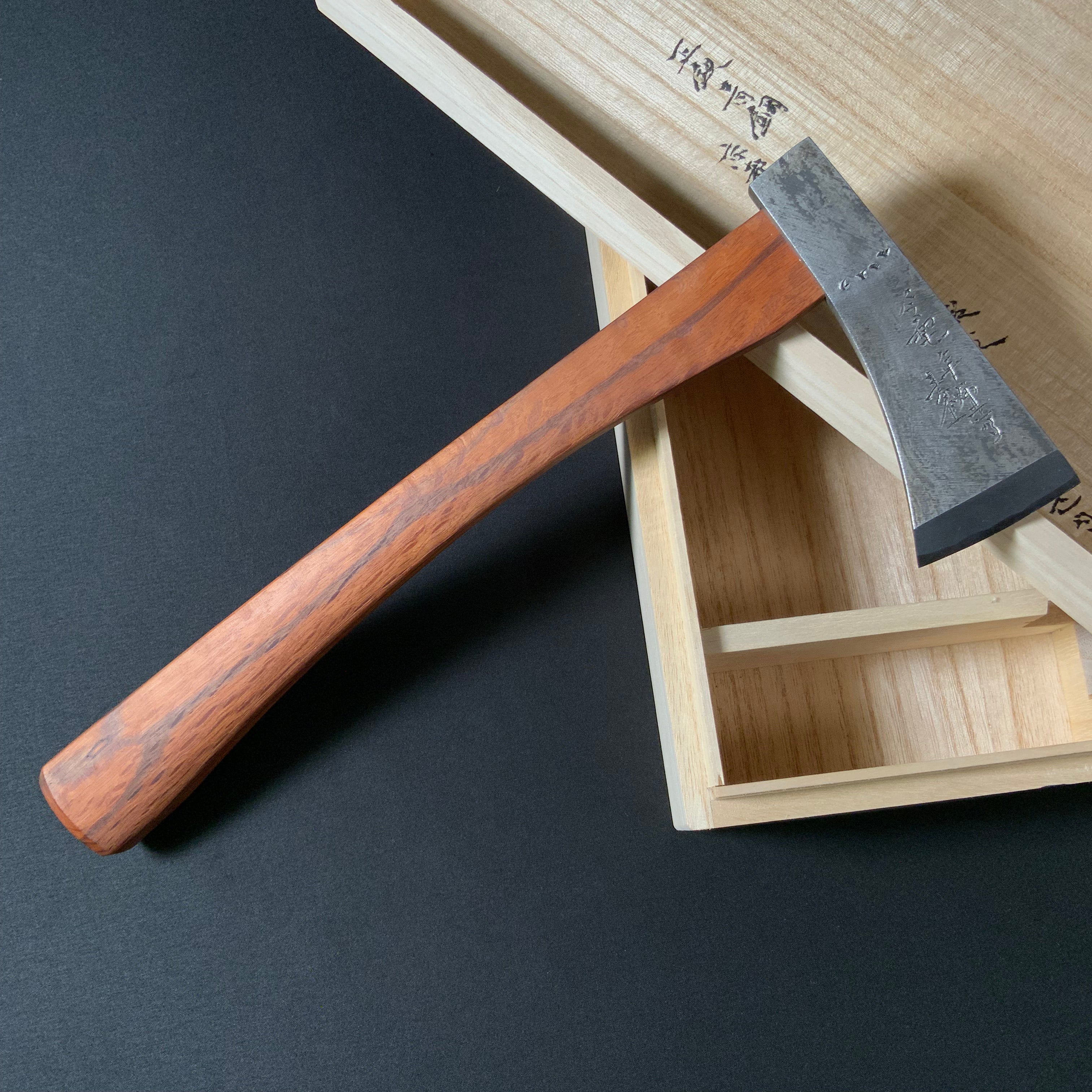 『Gashou』 Sozen Japanese Carpenter's Axe  『賀正』 素全作 小型鉞 木割り斧  Masakari