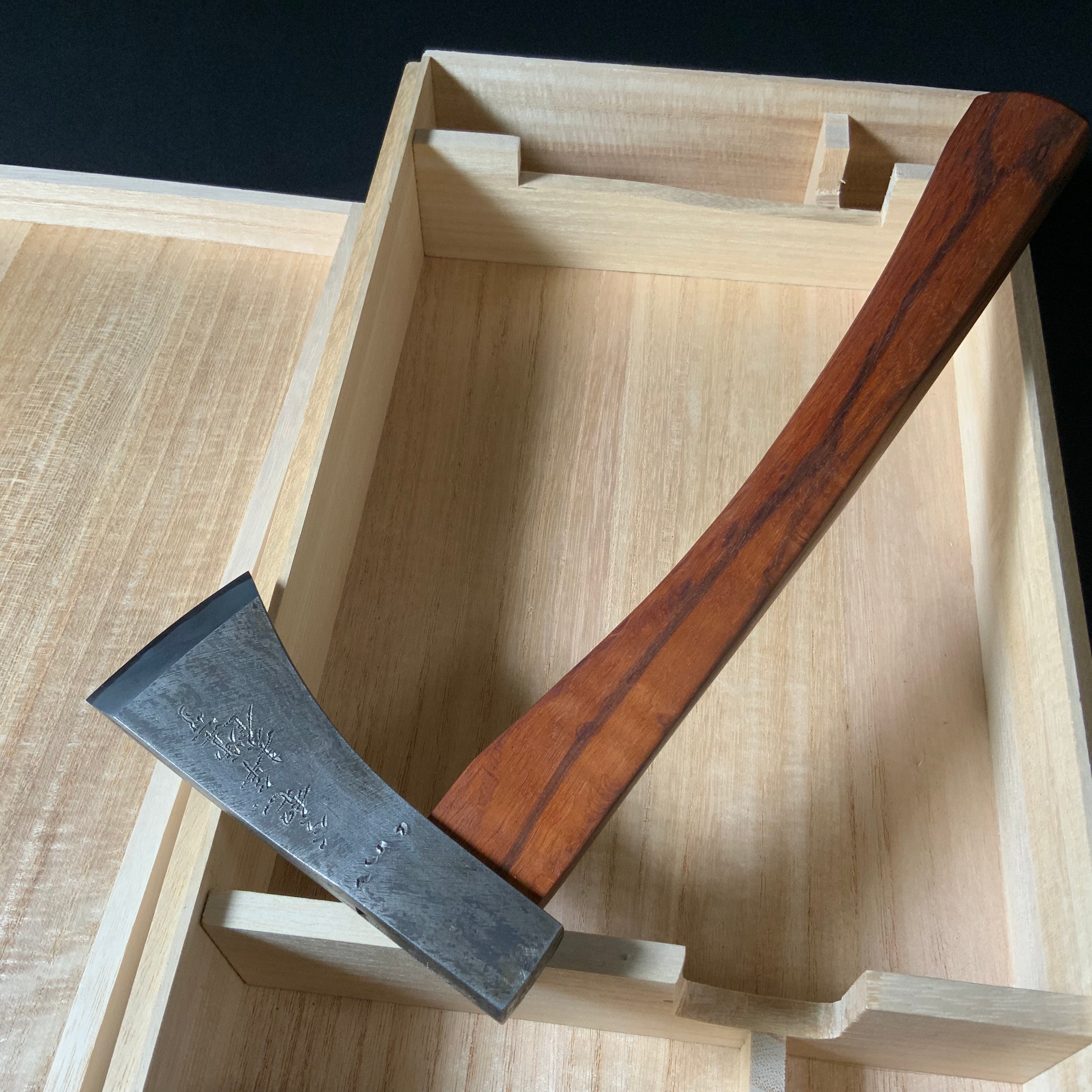 『Gashou』 Sozen Japanese Carpenter's Axe  『賀正』 素全作 小型鉞 木割り斧  Masakari