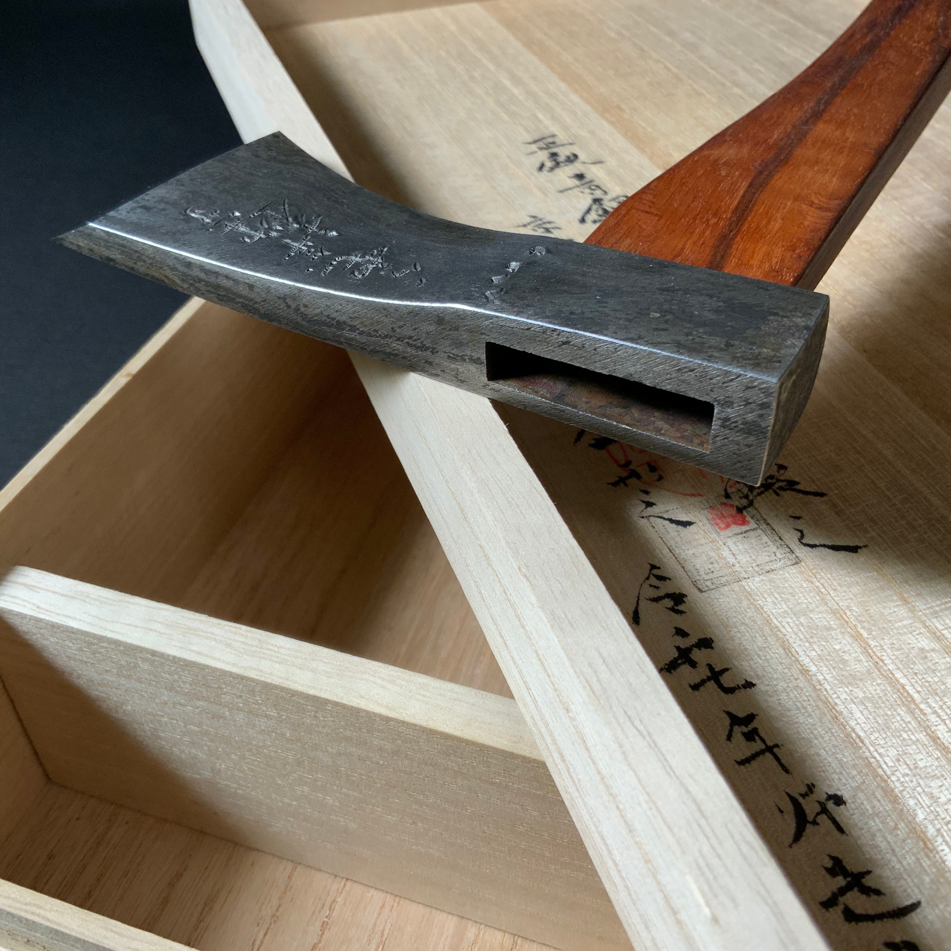 『Gashou』 Sozen Japanese Carpenter's Axe  『賀正』 素全作 小型鉞 木割り斧  Masakari
