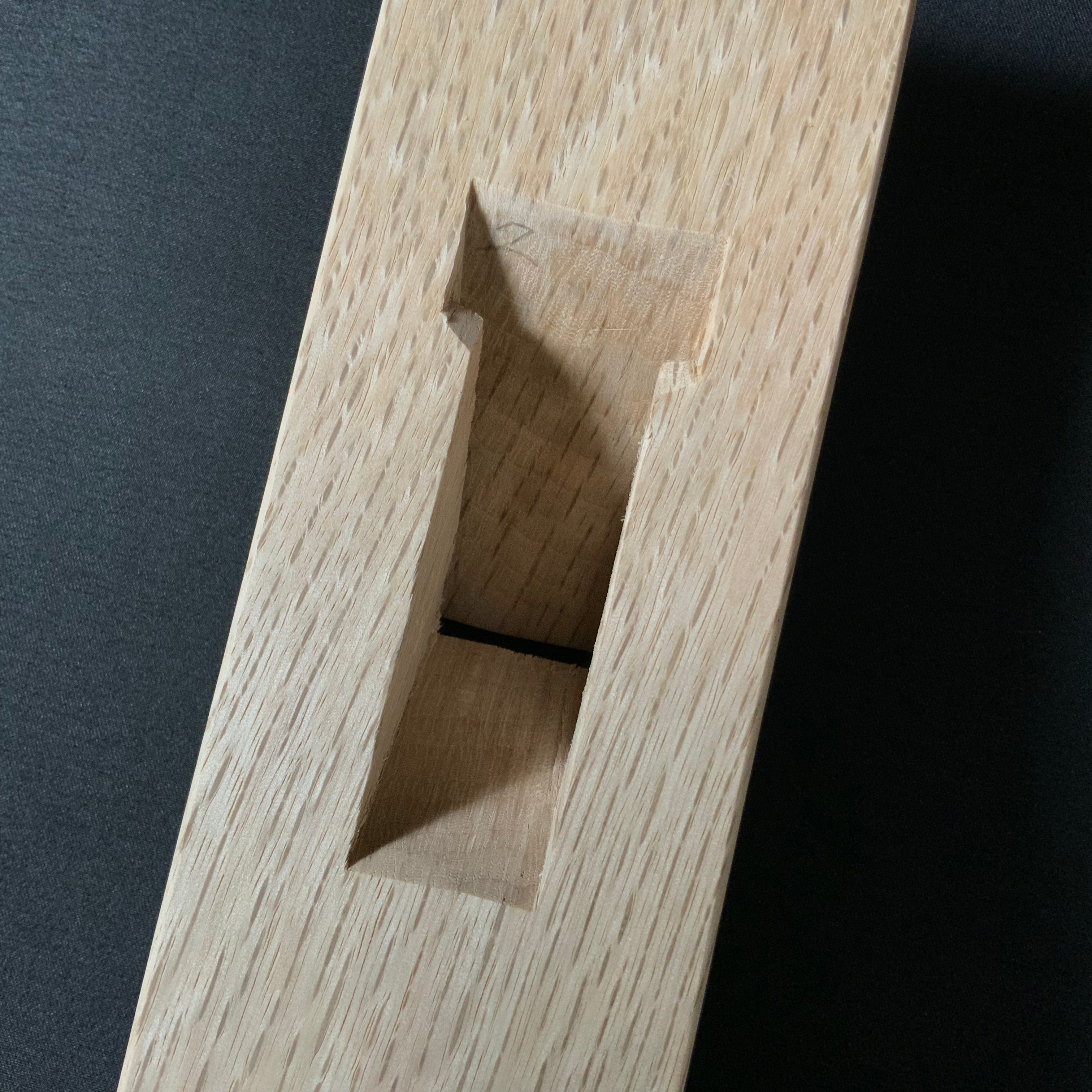 Tenhiro Tome Kanna (45°) Plane with blue steel    天弘 止め鉋 青紙鋼 24mm