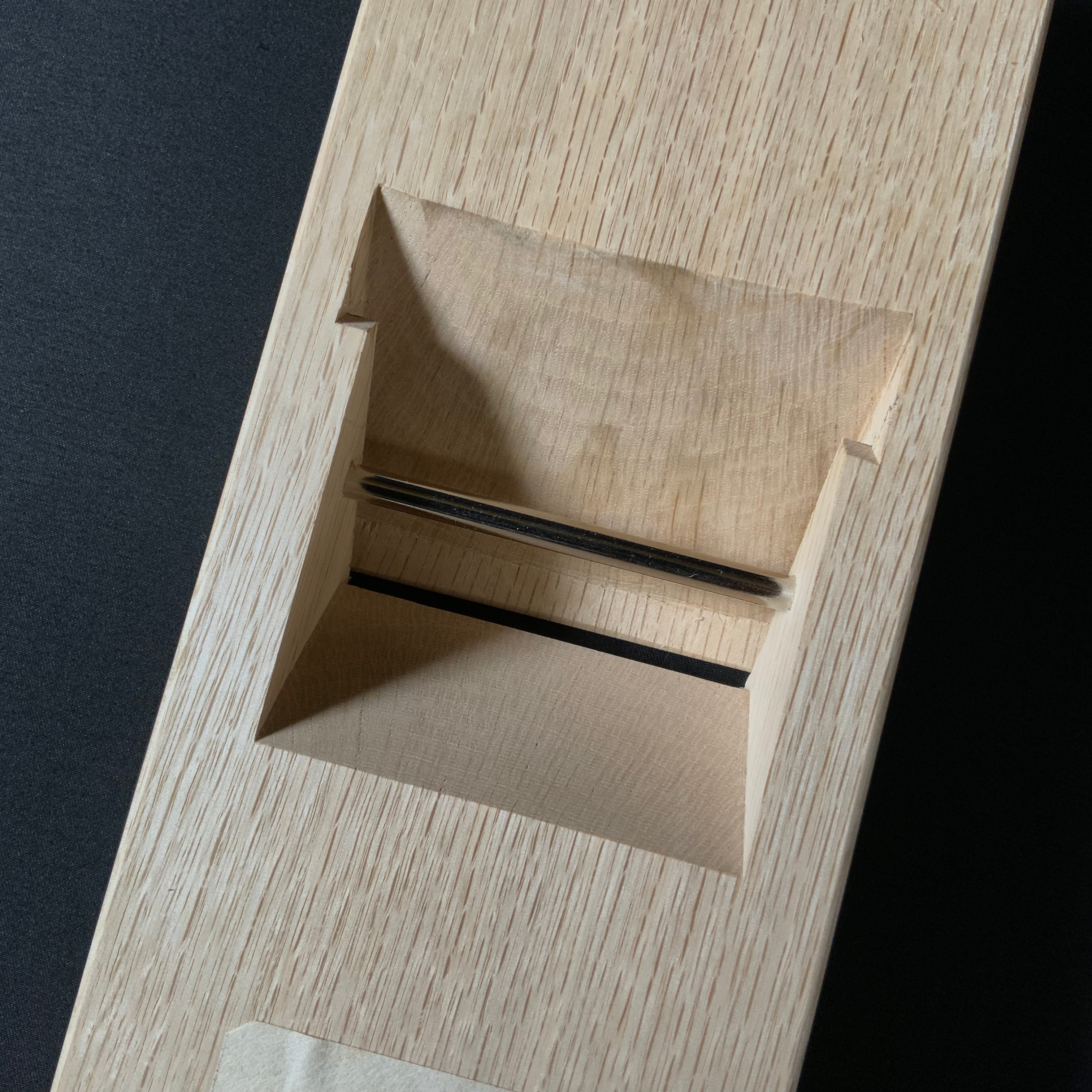 Tansaikaden Teshinsaihouraku Smoothing Plane (Kanna) 鉄心斎芳楽作 鍛焠火伝 仕上げ鉋  70mm