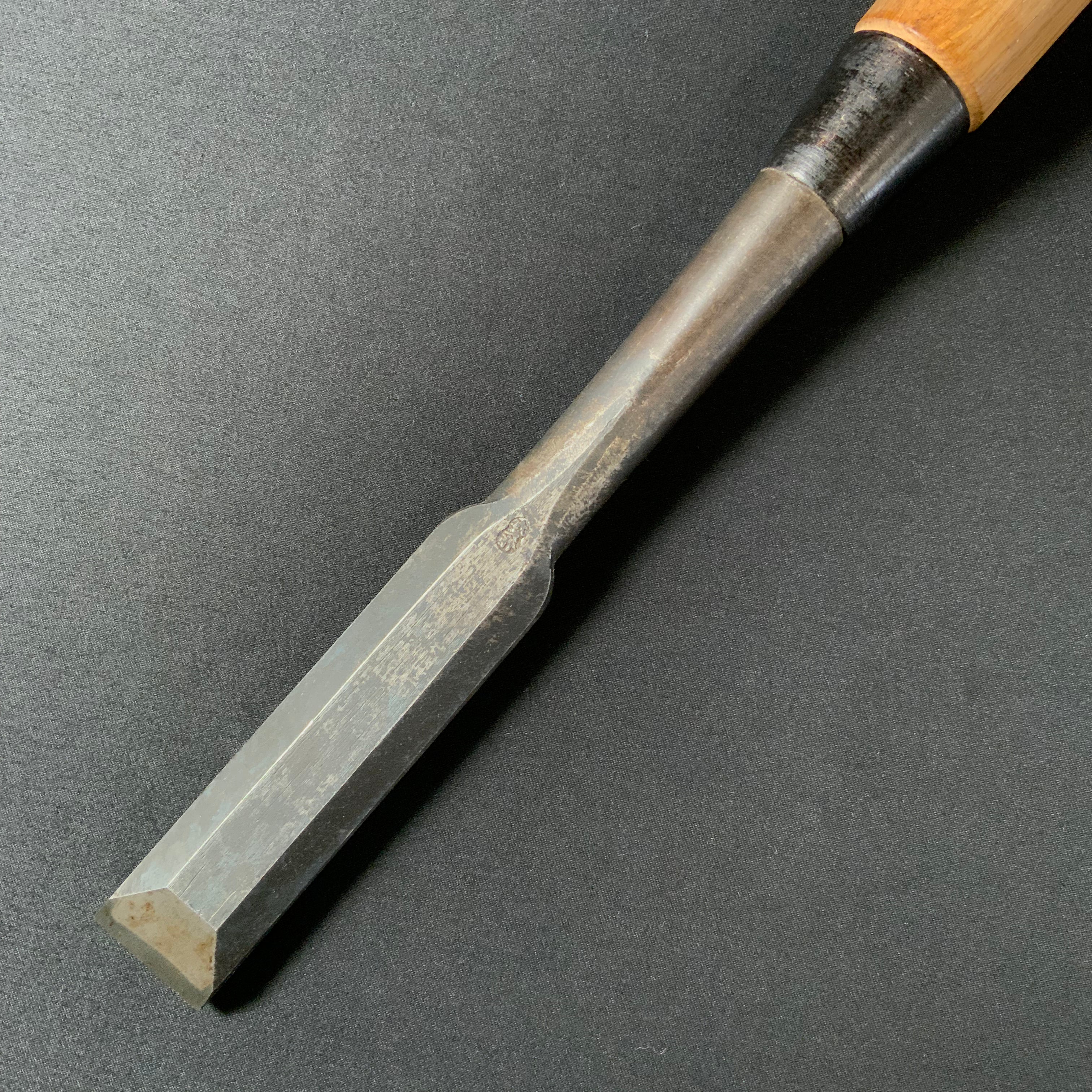 掘出し物 二代目左久作 叩き鑿  池上喬庸作 24mm #2 Old stock Hidari Hisasaku 2rd Timber chisels by Ikegami Takanobu Tatakinomi