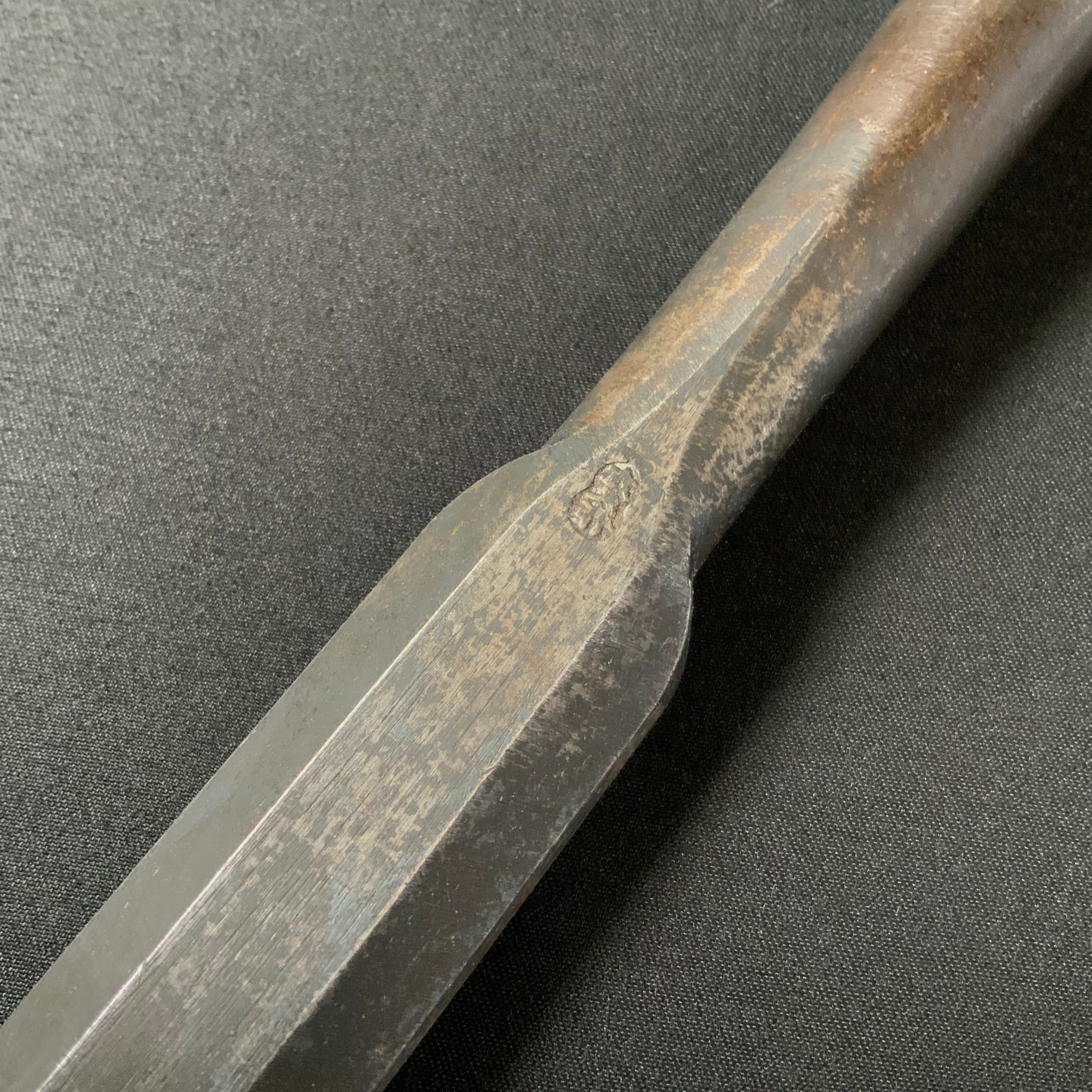 掘出し物 二代目左久作 叩き鑿  池上喬庸作 24mm #2 Old stock Hidari Hisasaku 2rd Timber chisels by Ikegami Takanobu Tatakinomi