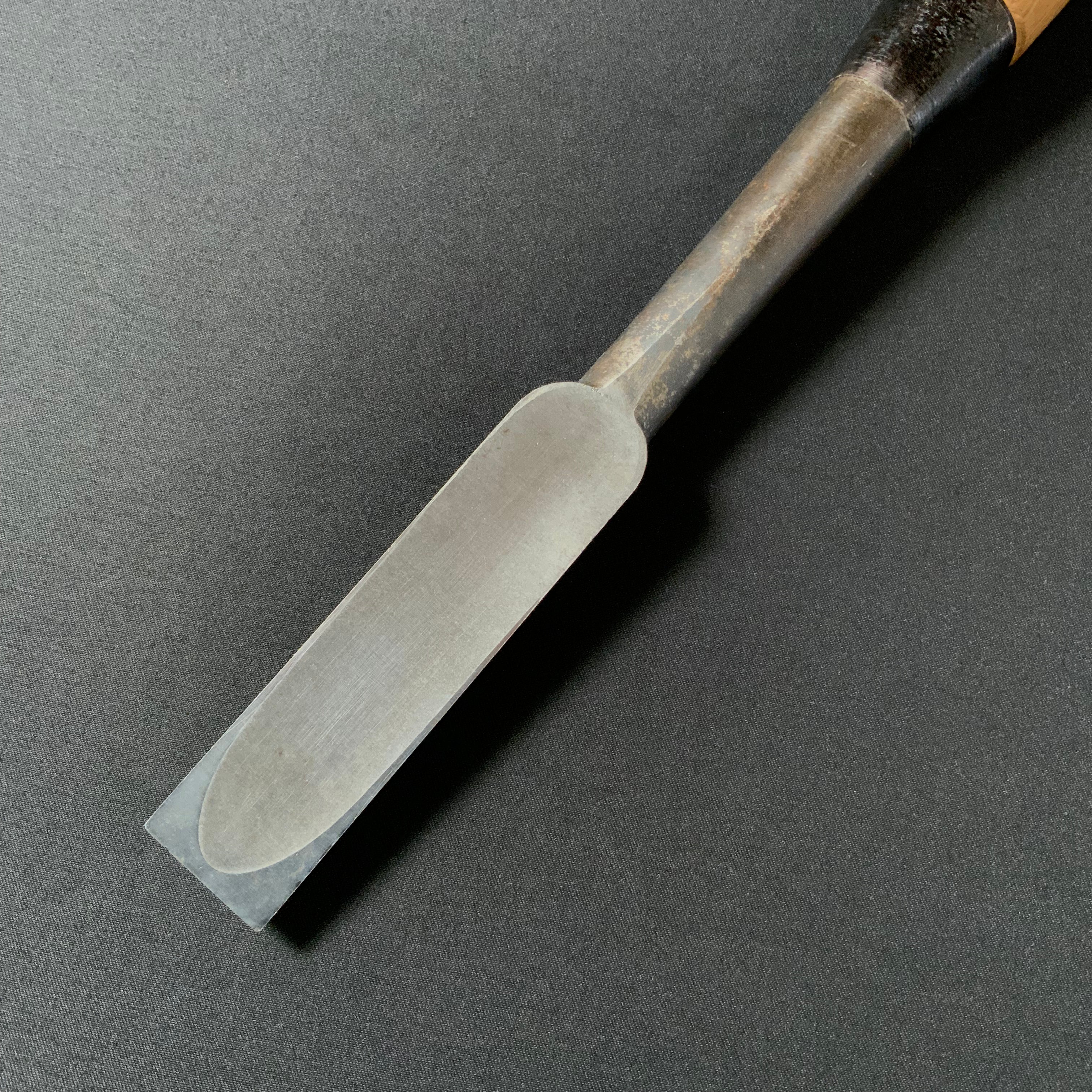 掘出し物 二代目左久作 叩き鑿  池上喬庸作 24mm #2 Old stock Hidari Hisasaku 2rd Timber chisels by Ikegami Takanobu Tatakinomi