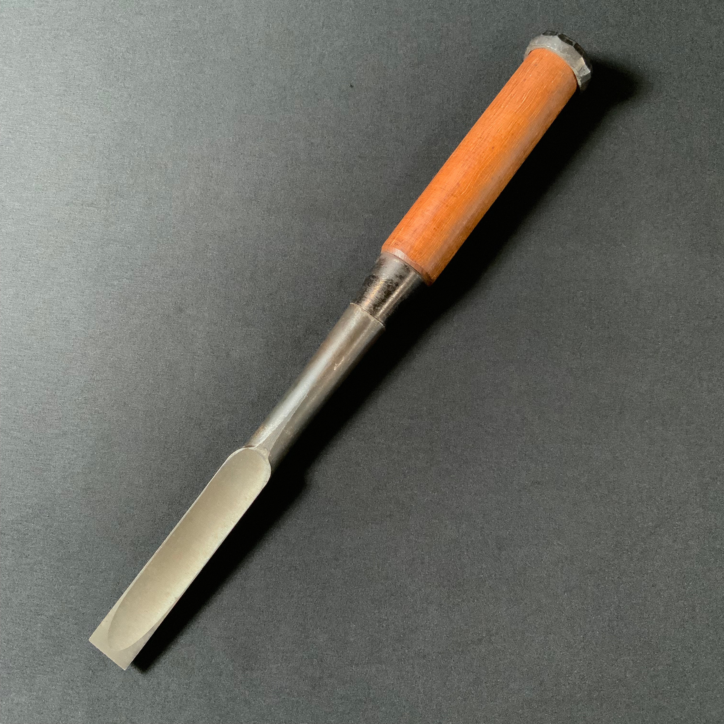 掘出し物 二代目左久作 叩き鑿  池上喬庸作 18mm #1 Old stock Hidari Hisasaku 2rd Timber chisels by Ikegami Takanobu Tatakinomi