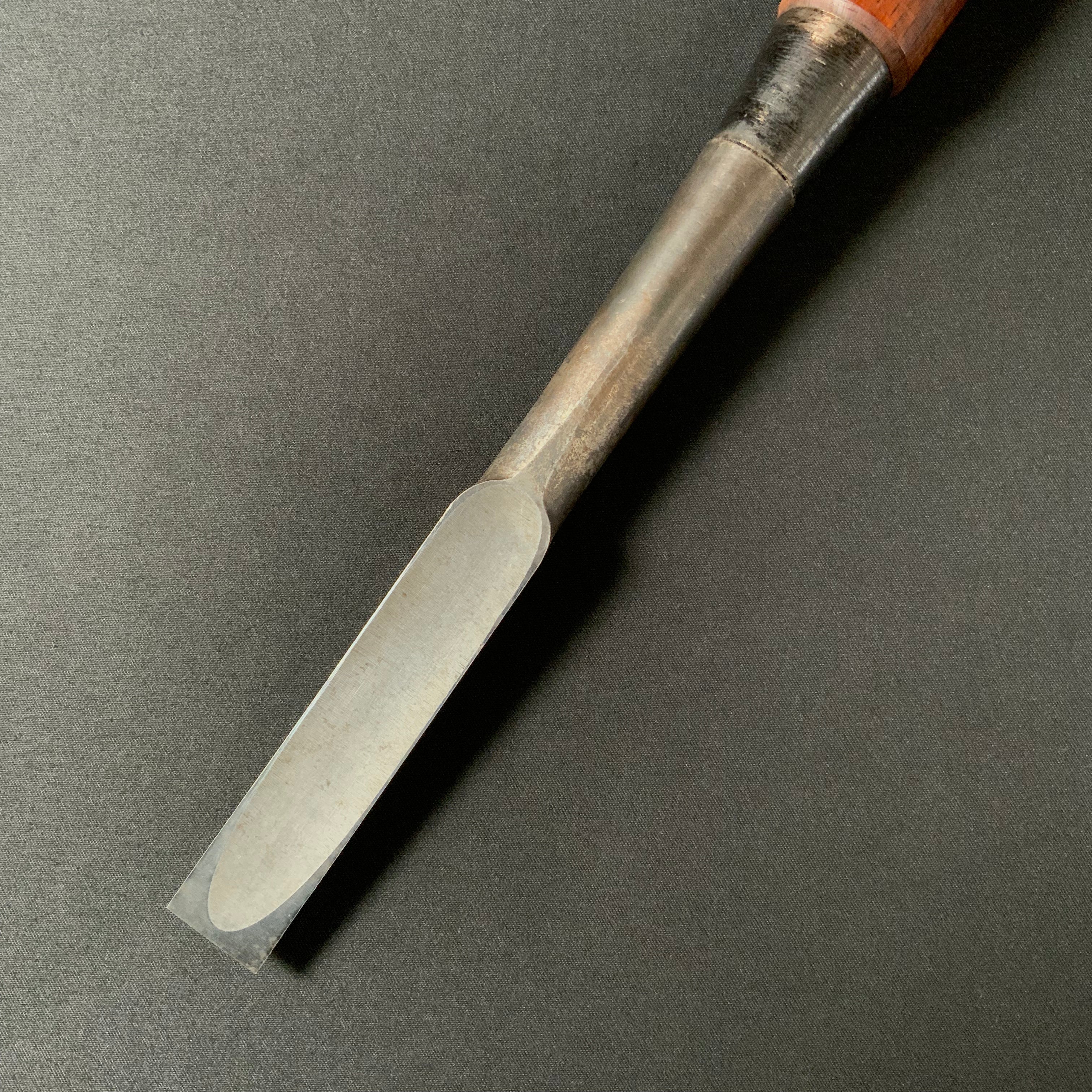 掘出し物 二代目左久作 叩き鑿  池上喬庸作 18mm #2 Old stock Hidari Hisasaku 2rd Timber chisels by Ikegami Takanobu Tatakinomi