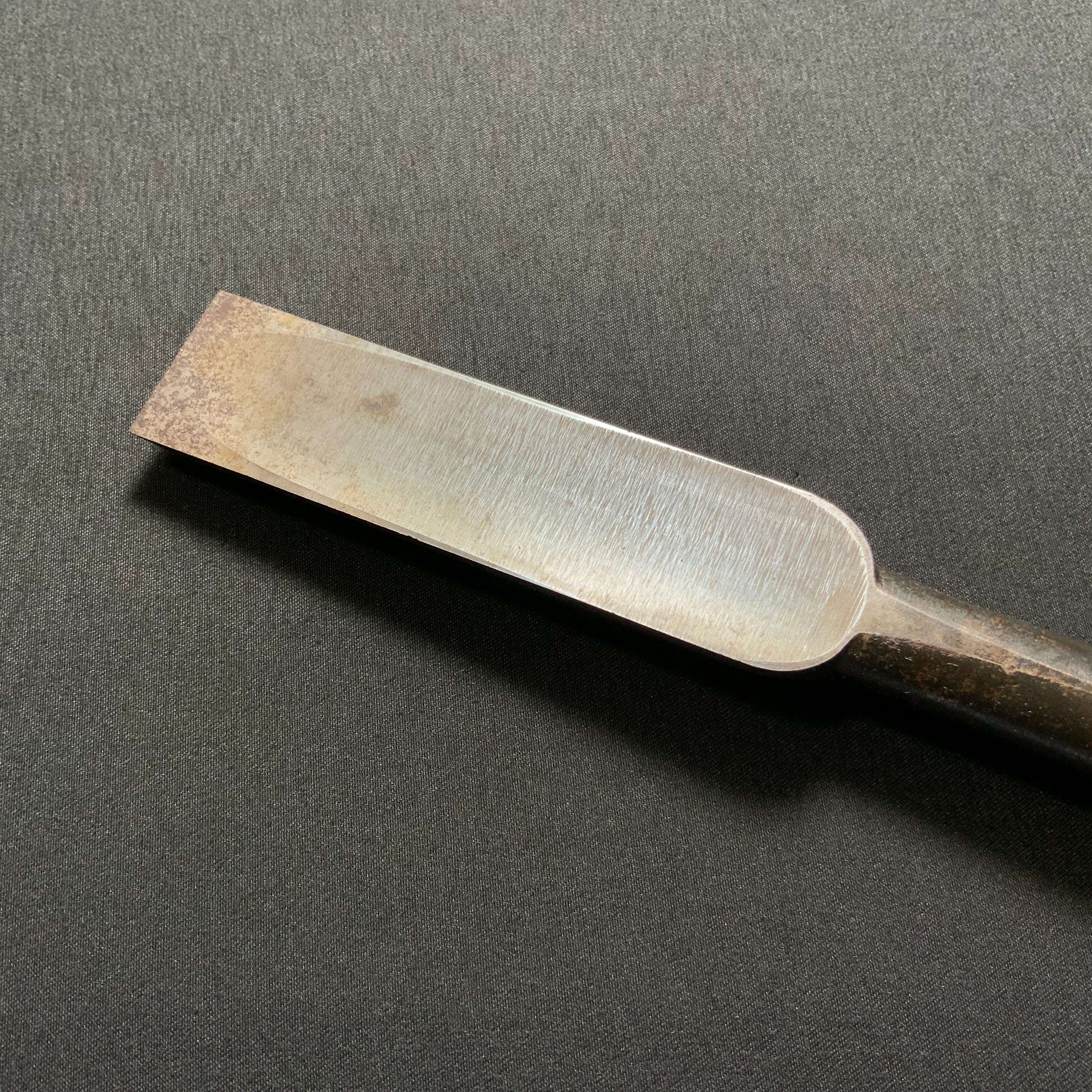 掘出し物 二代目左久作 叩き鑿  池上喬庸作 24mm #4 Old stock Hidari Hisasaku 2rd Timber chisels by Ikegami Takanobu Tatakinomi