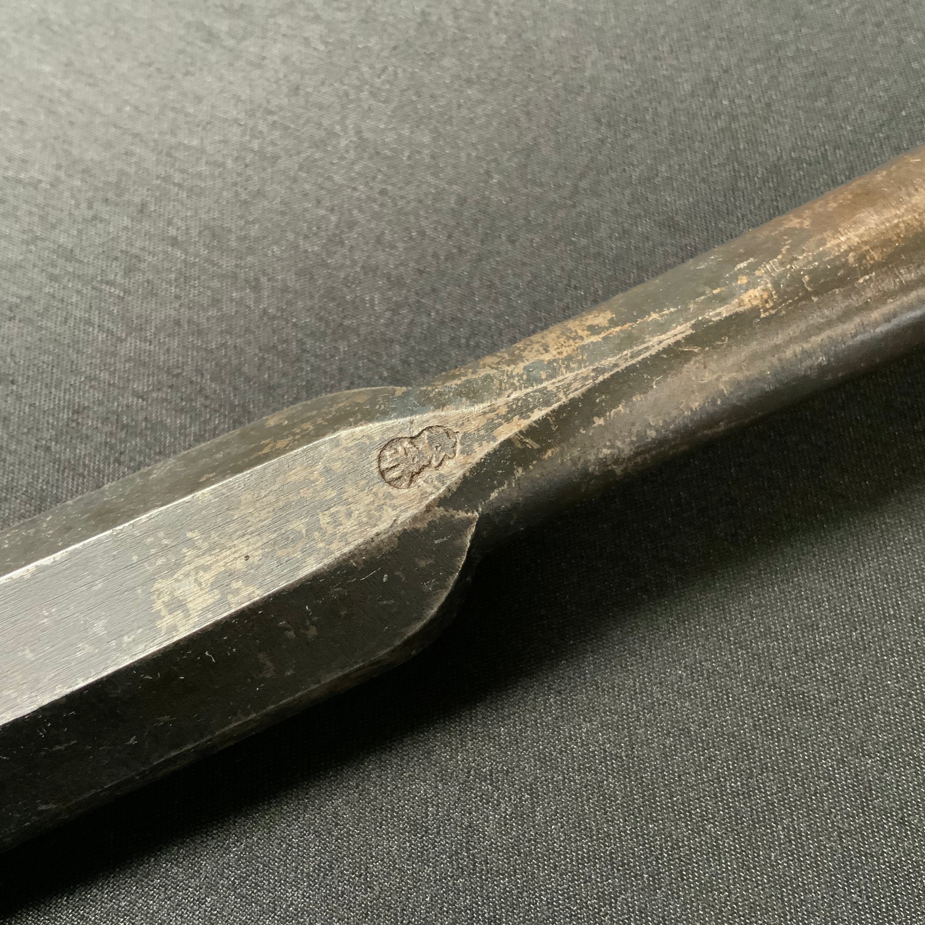 掘出し物 二代目左久作 叩き鑿  池上喬庸作 24mm #4 Old stock Hidari Hisasaku 2rd Timber chisels by Ikegami Takanobu Tatakinomi