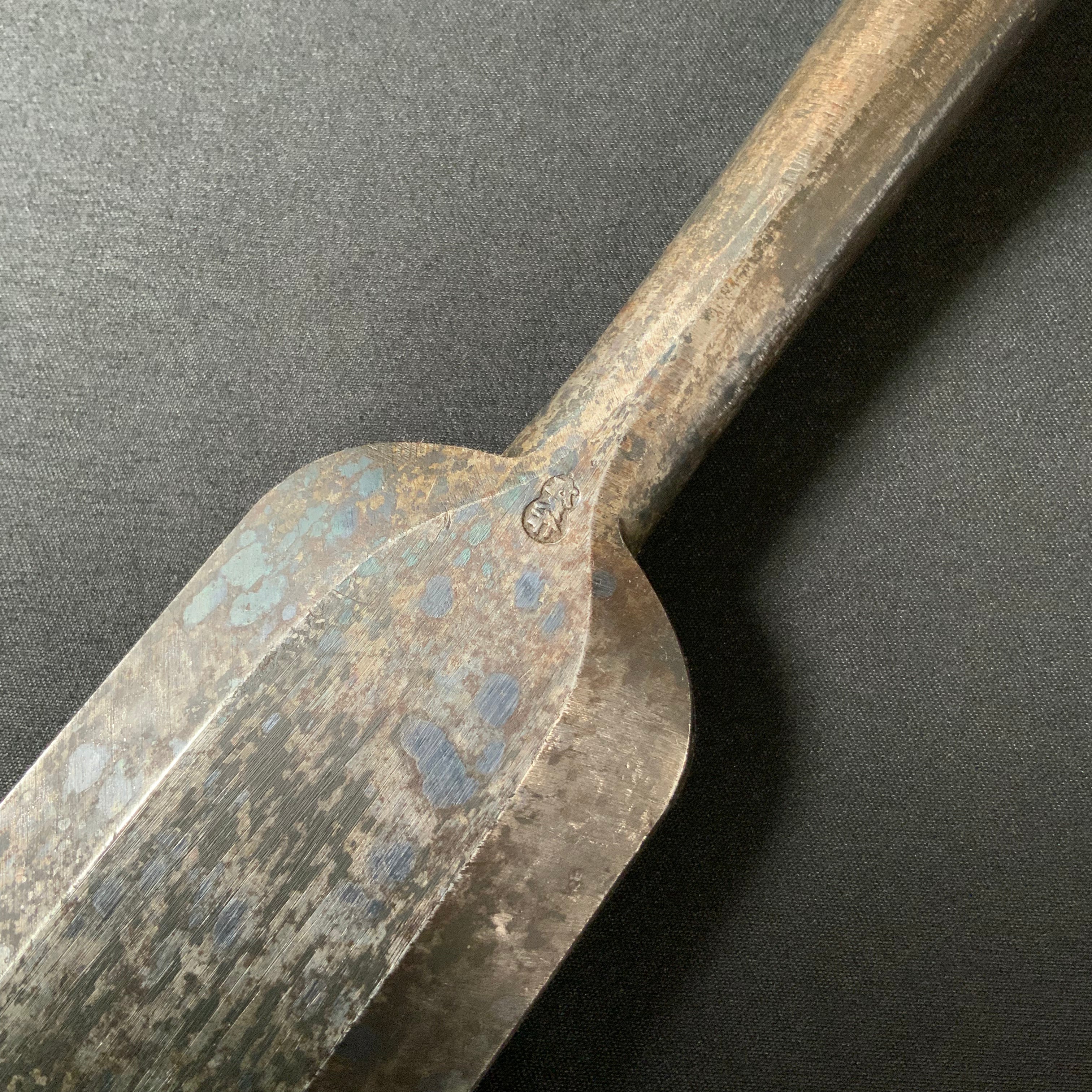 掘出し物 二代目左久作 叩き鑿  池上喬庸作 48mm #2 Old stock Hidari Hisasaku 2rd Timber chisels by Ikegami Takanobu Tatakinomi