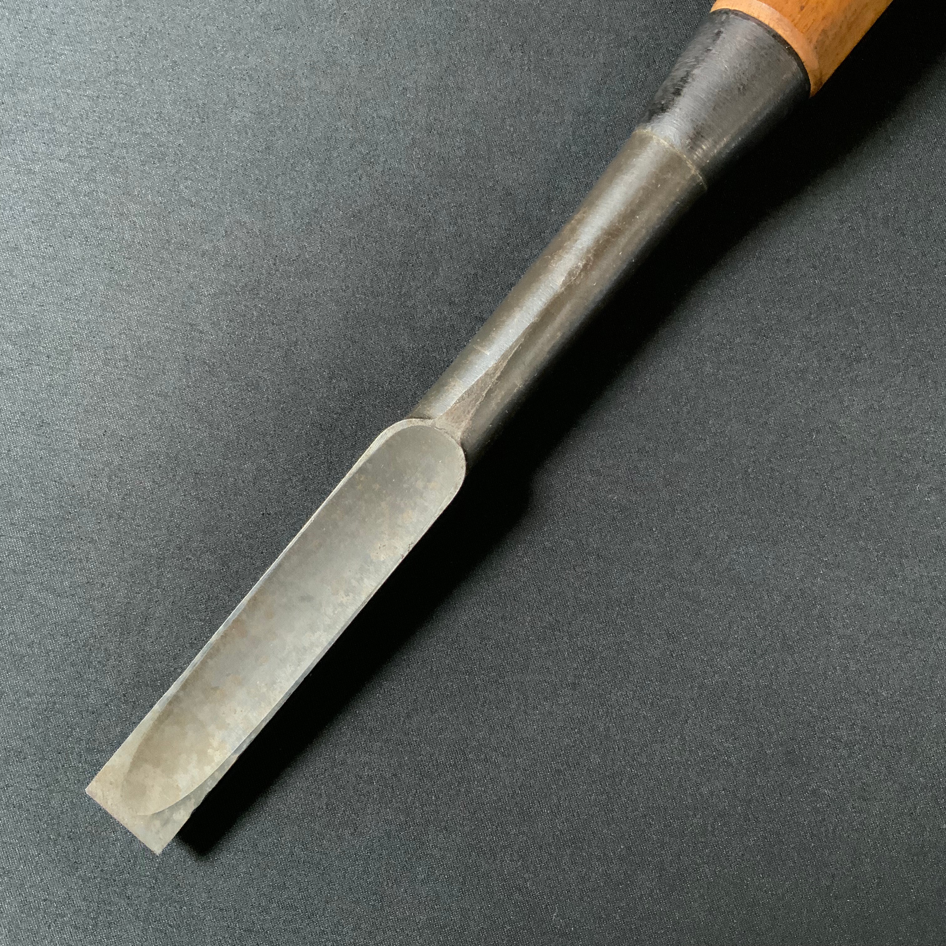 掘出し物 二代目左久作 叩き鑿  池上喬庸作 18mm #3 Old stock Hidari Hisasaku 2rd Timber chisels by Ikegami Takanobu Tatakinomi