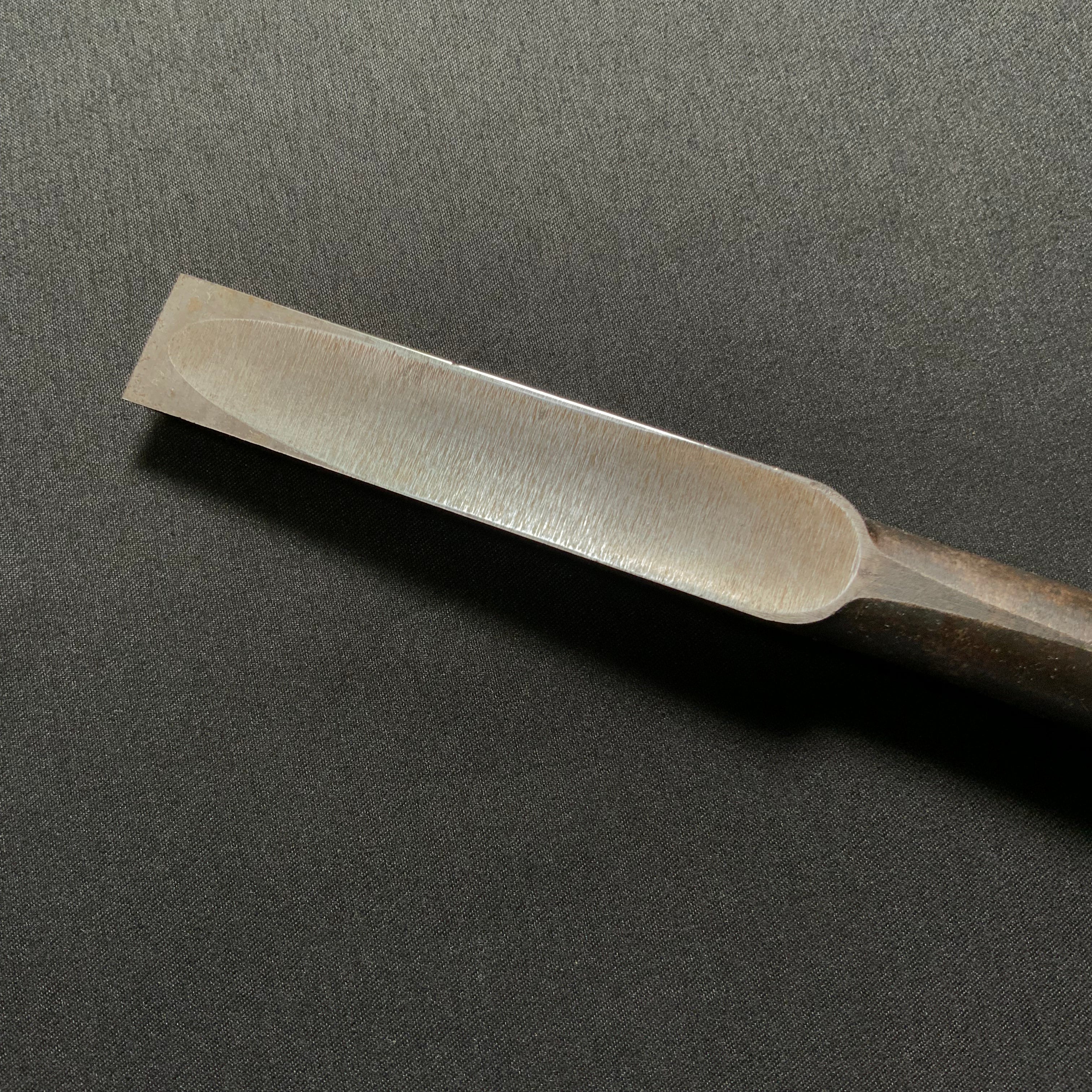 掘出し物 二代目左久作 叩き鑿  池上喬庸作 18mm #4 Old stock Hidari Hisasaku 2rd Timber chisels by Ikegami Takanobu Tatakinomi