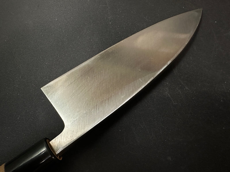 Old stock Ishido Deba Bocho with Blue steel kitchen knife  石堂 青紙鋼 出刃包丁 150mm