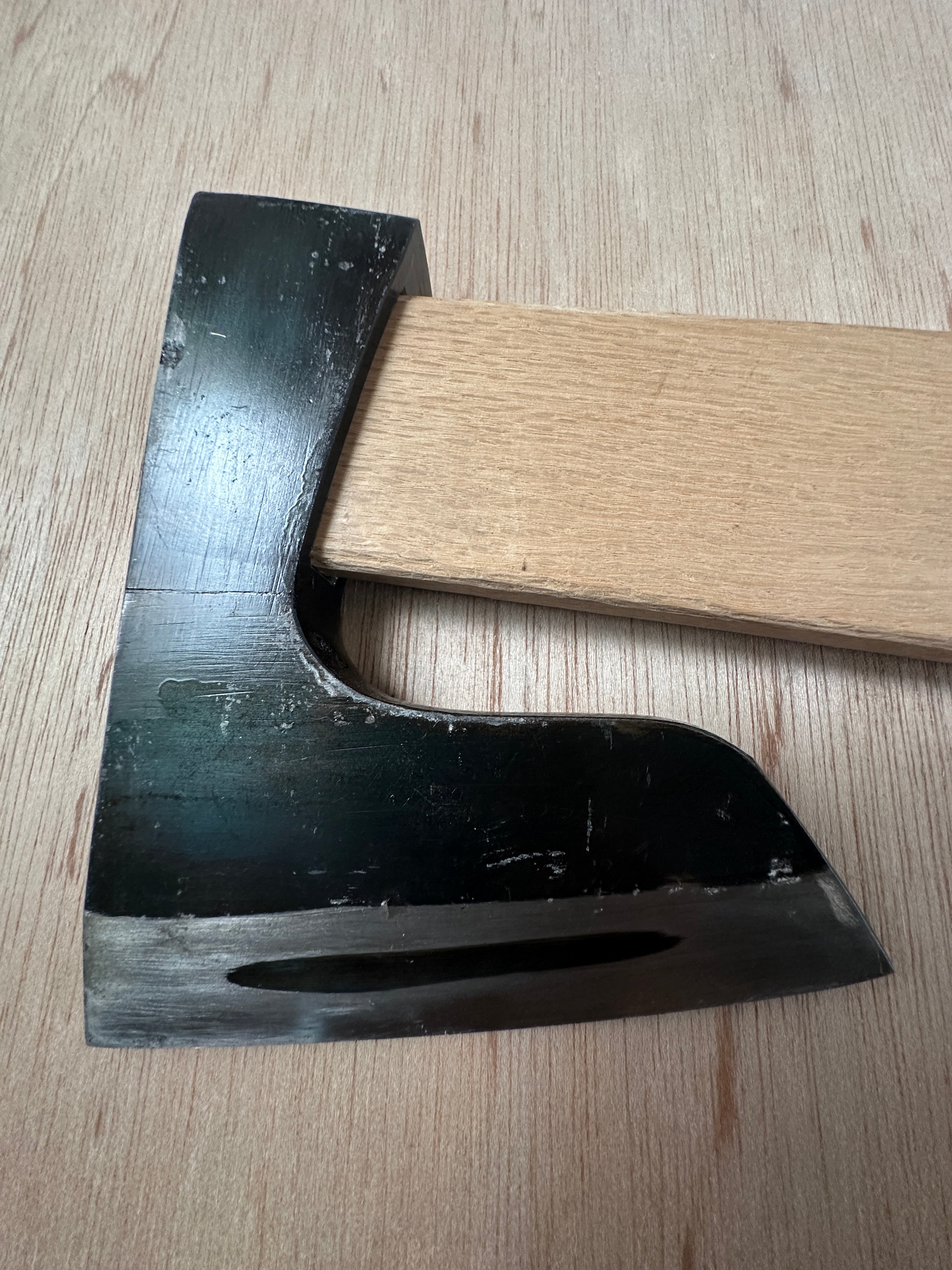 #Mk8 Old stock Japanese Carpenter's Axe 掘出し物  鉞  Masakari