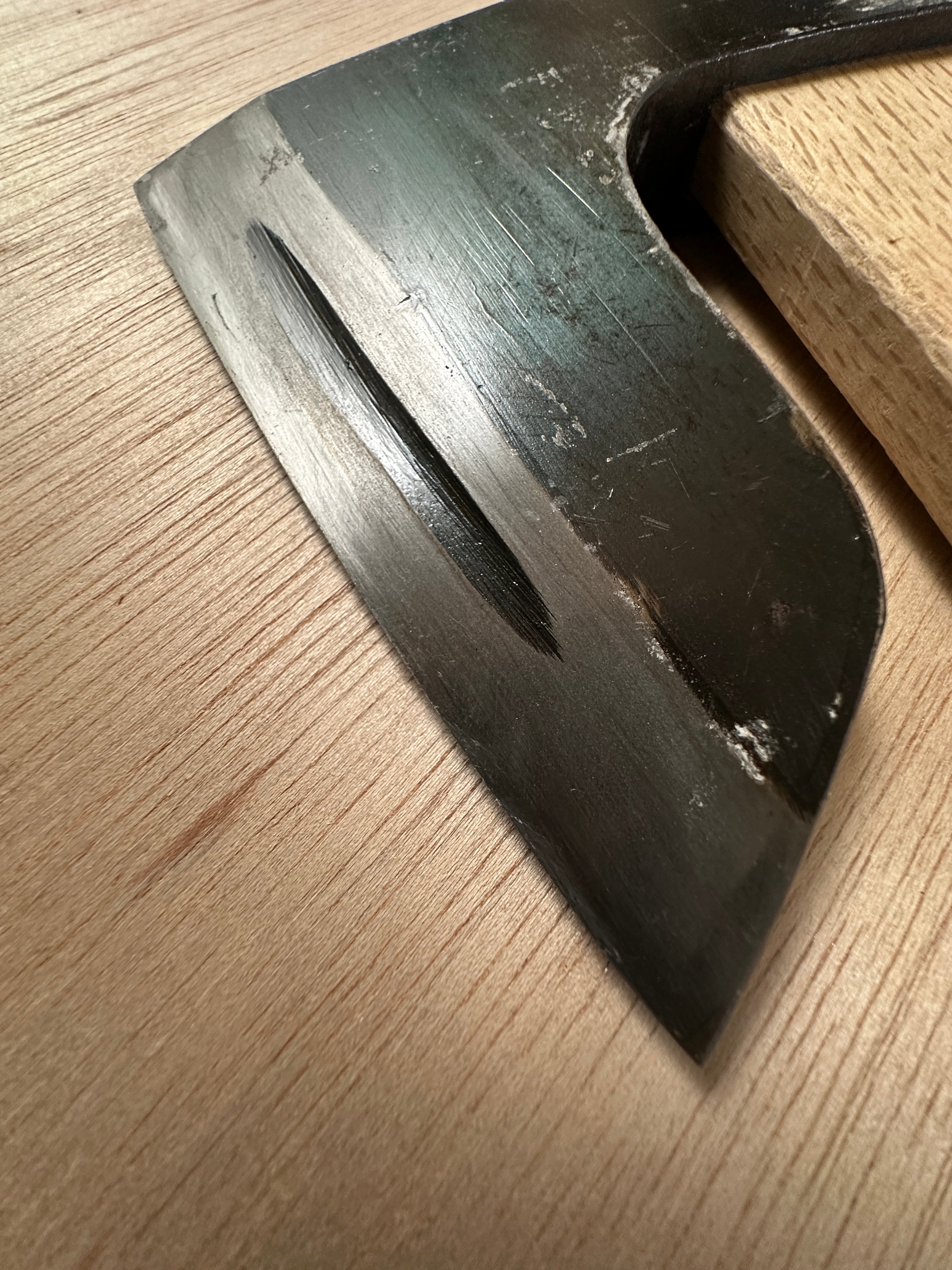 #Mk8 Old stock Japanese Carpenter's Axe 掘出し物  鉞  Masakari
