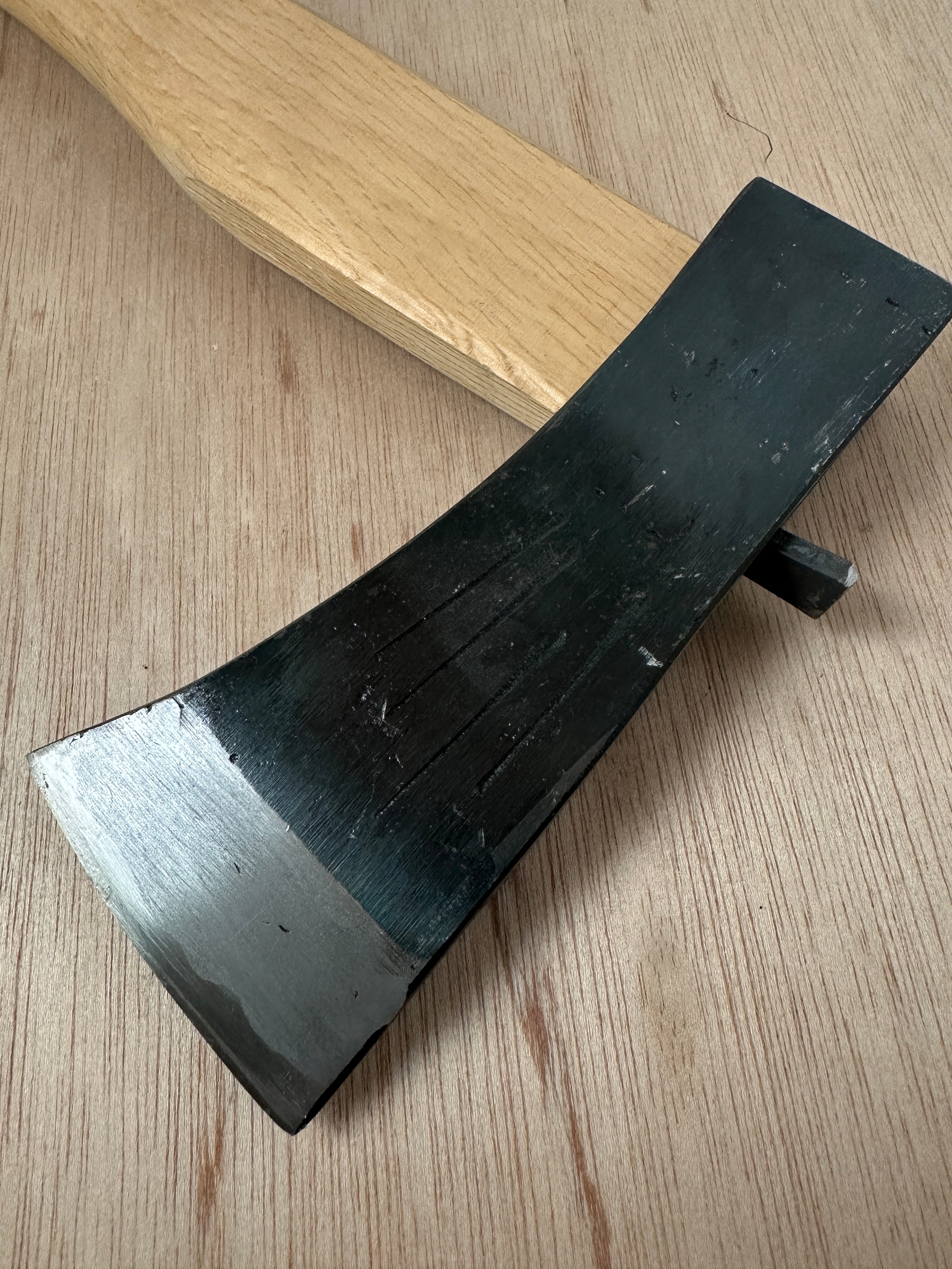 #Mk14 Old stock Japanese Carpenter's Axe  掘出し物 鉞 木割り斧  Masakari