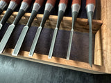 Hidari Ichihiro 2nd Bench chisels set by Yamazaki Shouzou 山崎勇作 左市弘 追入15本組鑿 Oirenomi