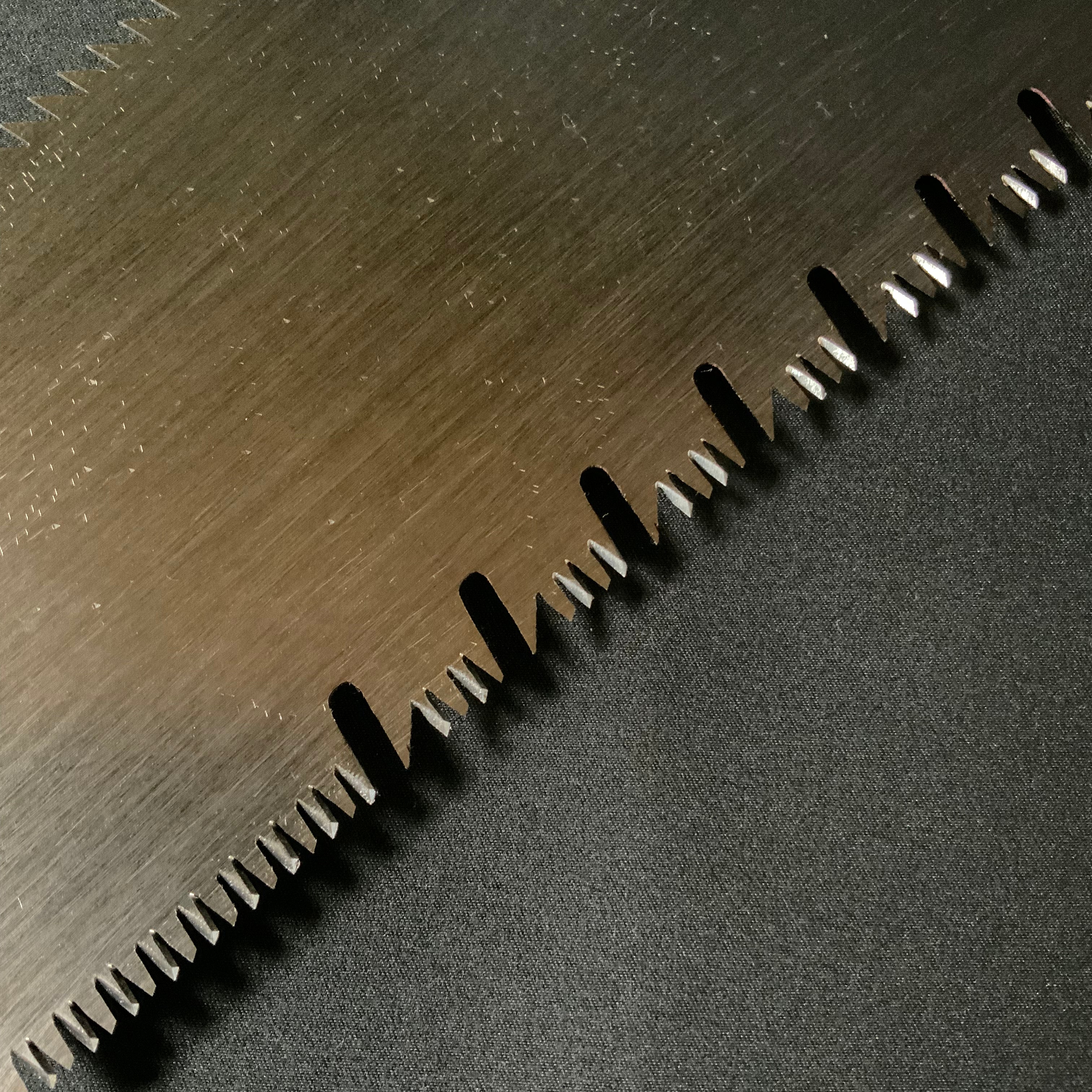 #206  Nagakatsu Double Edge Saw Eddy Type Handles set by Kurashige For Soft Wood 長勝鋸 渦巻き柄 両刃鋸 300mm