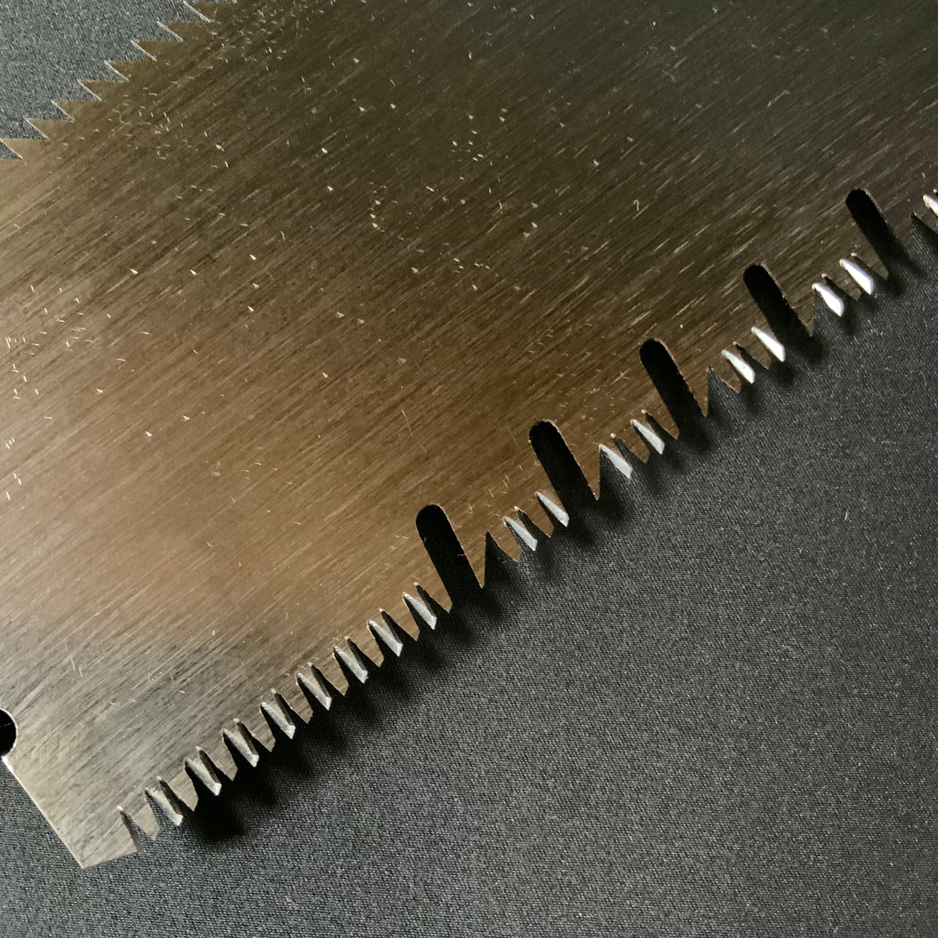 #207  Nagakatsu Double Edge Saw Eddy Type Handles set by Kurashige For Soft Wood 長勝鋸 渦巻き柄 両刃鋸 300mm