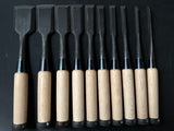 Kanetake Bench chisels set by Takahashi Norikazu 高橋典三作 カネ武 追入組鑿 Oirenomi