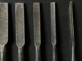 Kanetake Bench chisels set by Takahashi Norikazu 高橋典三作 カネ武 追入組鑿 Oirenomi