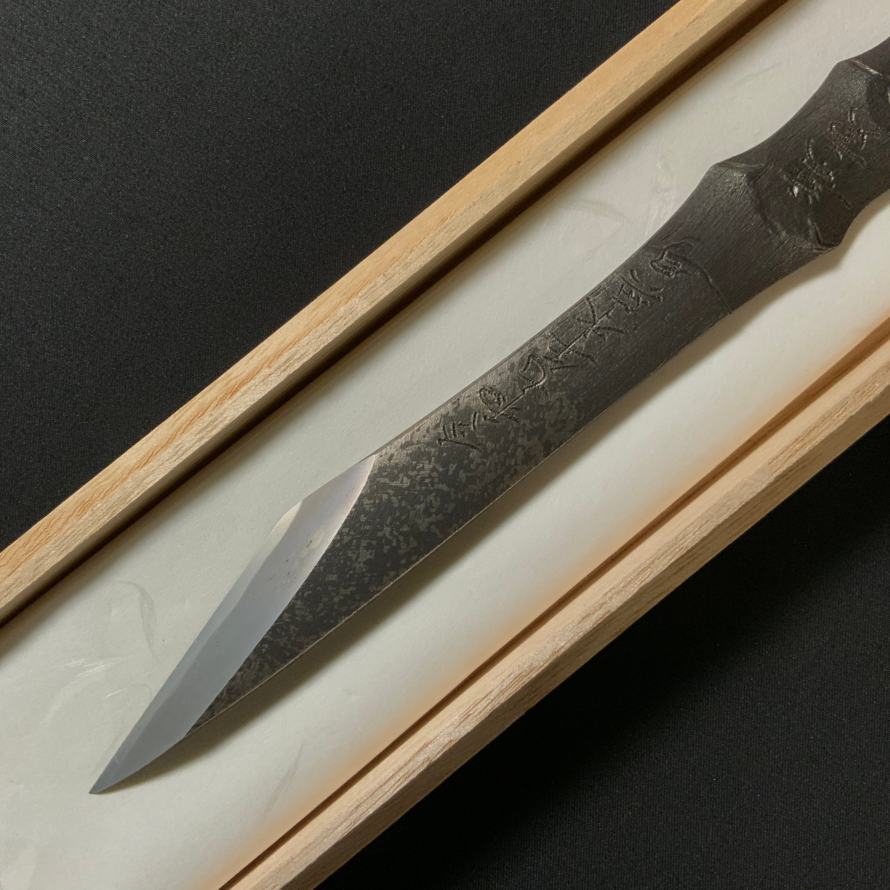 Dream to the West Right hand Kiridashi kinfe by Sozen Carving       南風知我意 吹夢到西洲 素全作 切出し小刀 右 20mm