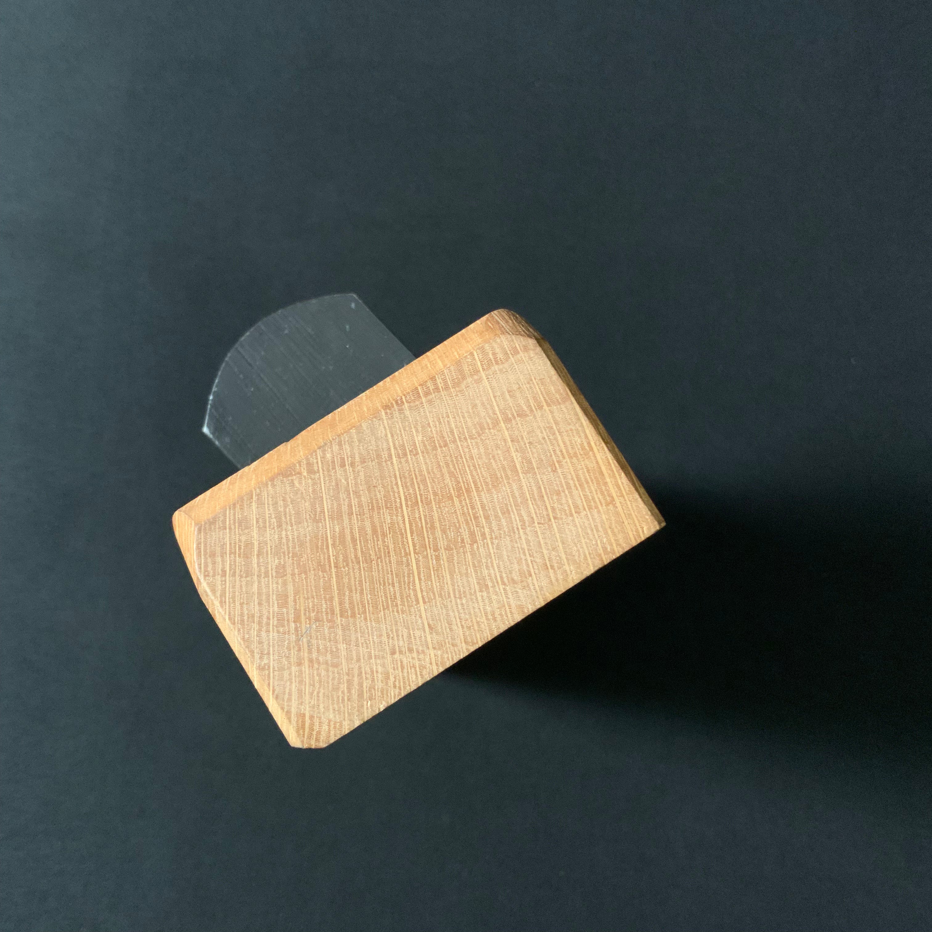 Tasai  Kiwa tachi kanna  black finish with Blue steel   田斎作 黒仕上 キワ立鉋 36mm