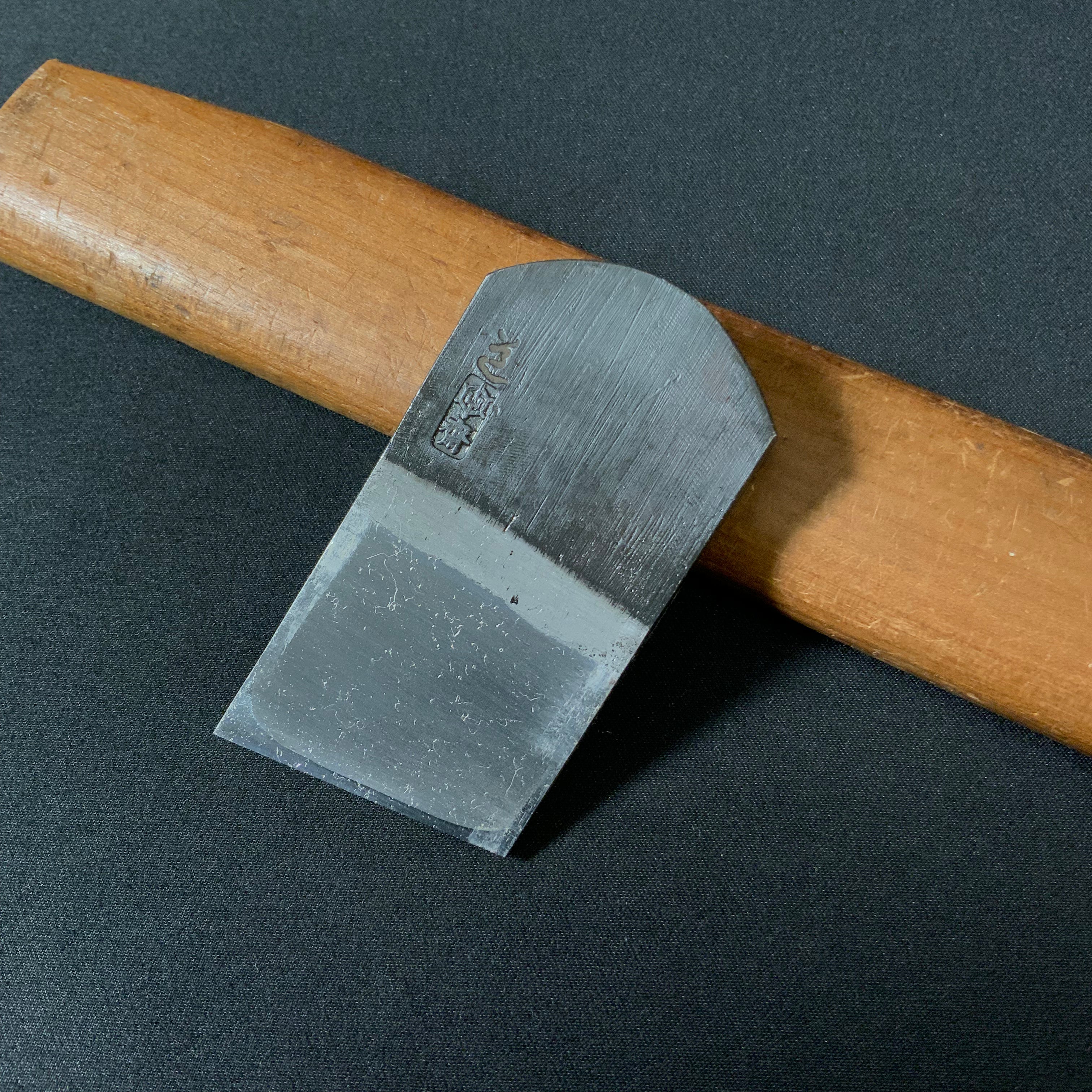 Tasai  Kiwa tachi kanna  black finish with Blue steel   田斎作 黒仕上 キワ立鉋 36mm