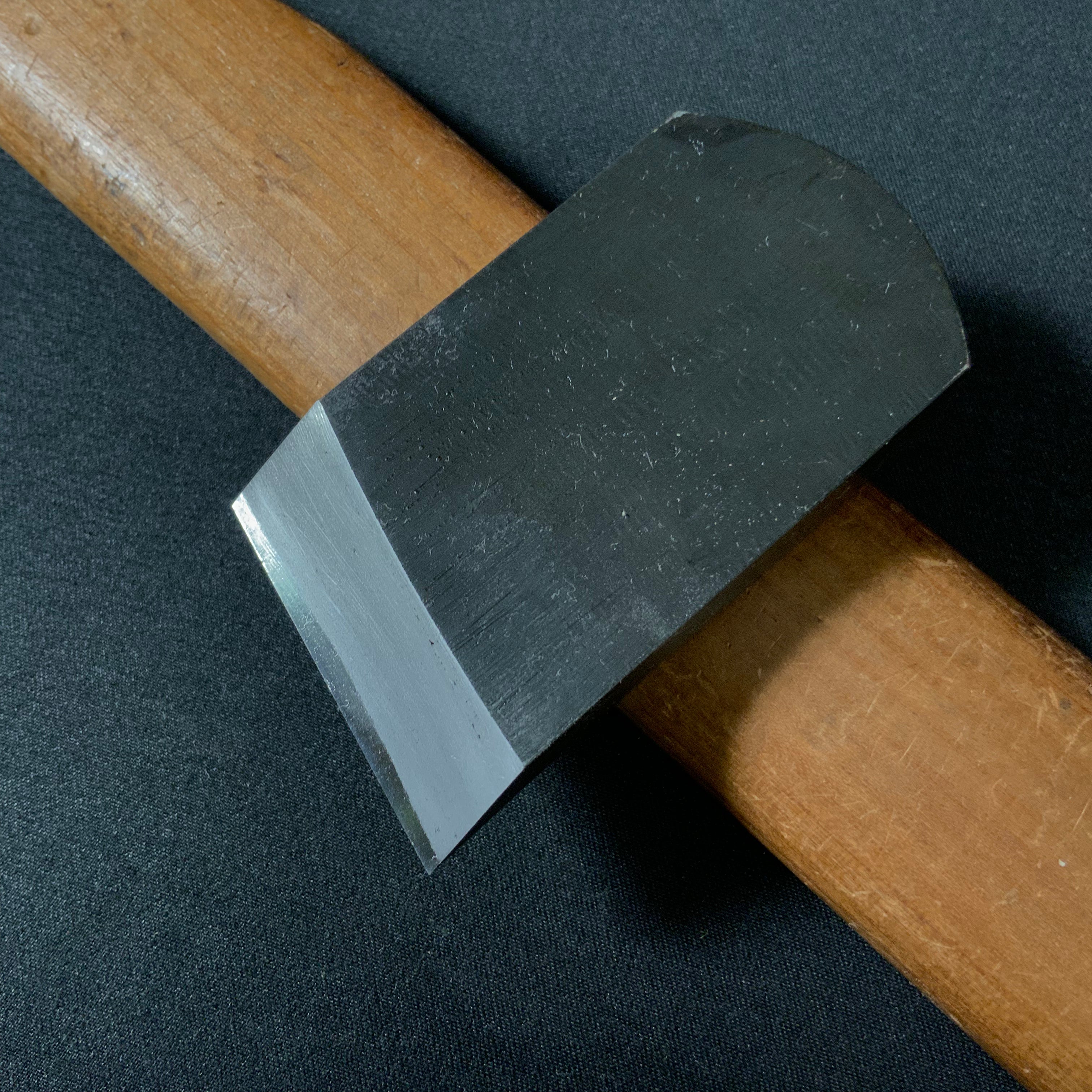 Tasai  Kiwa tachi kanna  black finish with Blue steel   田斎作 黒仕上 キワ立鉋 36mm